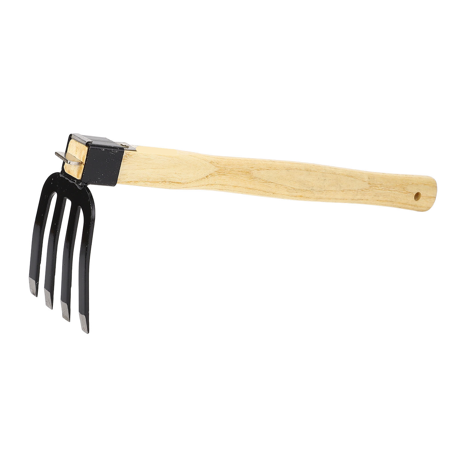 Hacke Aus Holz Und Kohlenstoffstahl, Handgartengerät, Spaten, Rechen Zum Auflockern Und Belüften Des Bodens