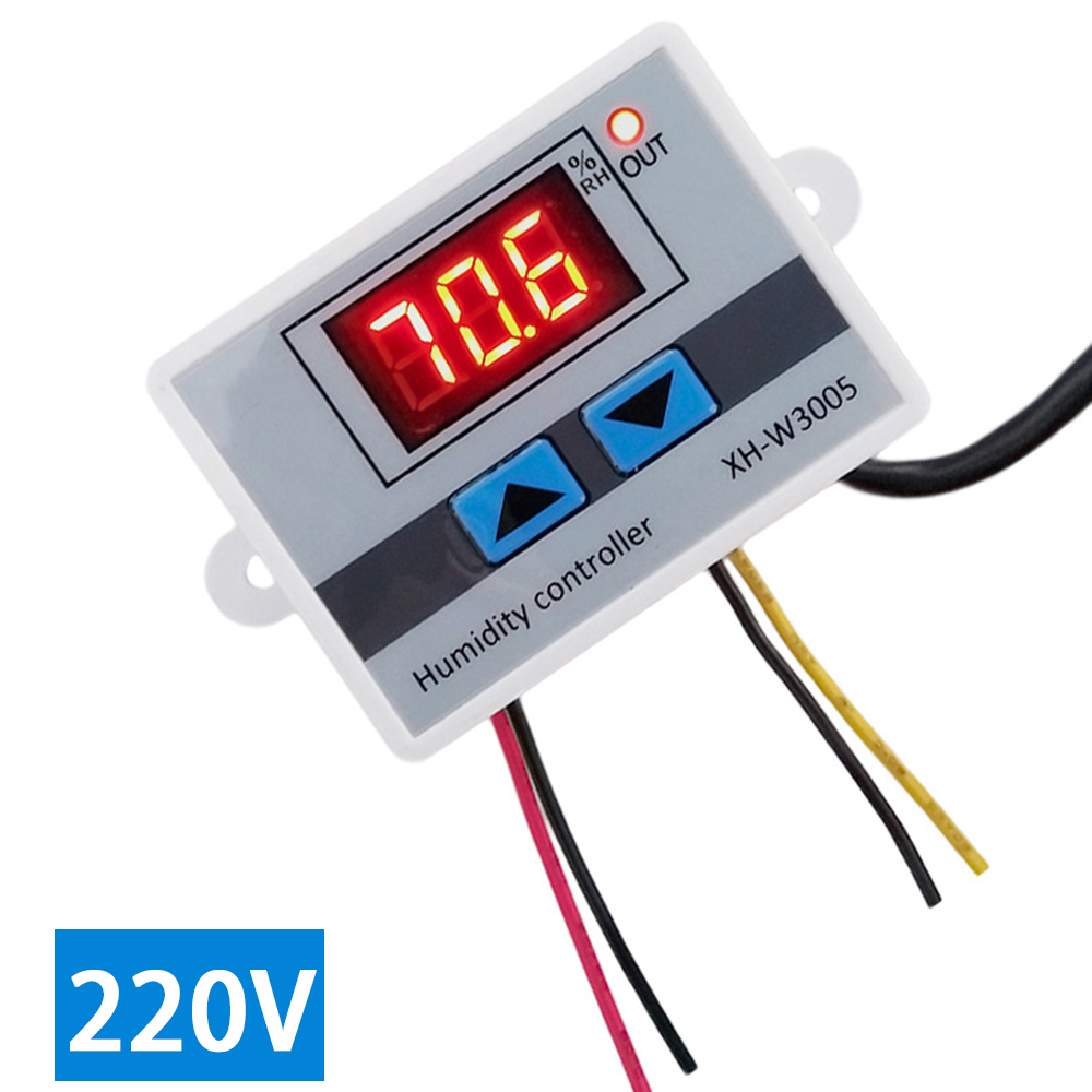 Xh-w3005 Digitaler Hygrostat Feuchtigkeitsregler Hygrometer Sensor Innen- Und Außenregler Feuchtigkeitsmessdetektor