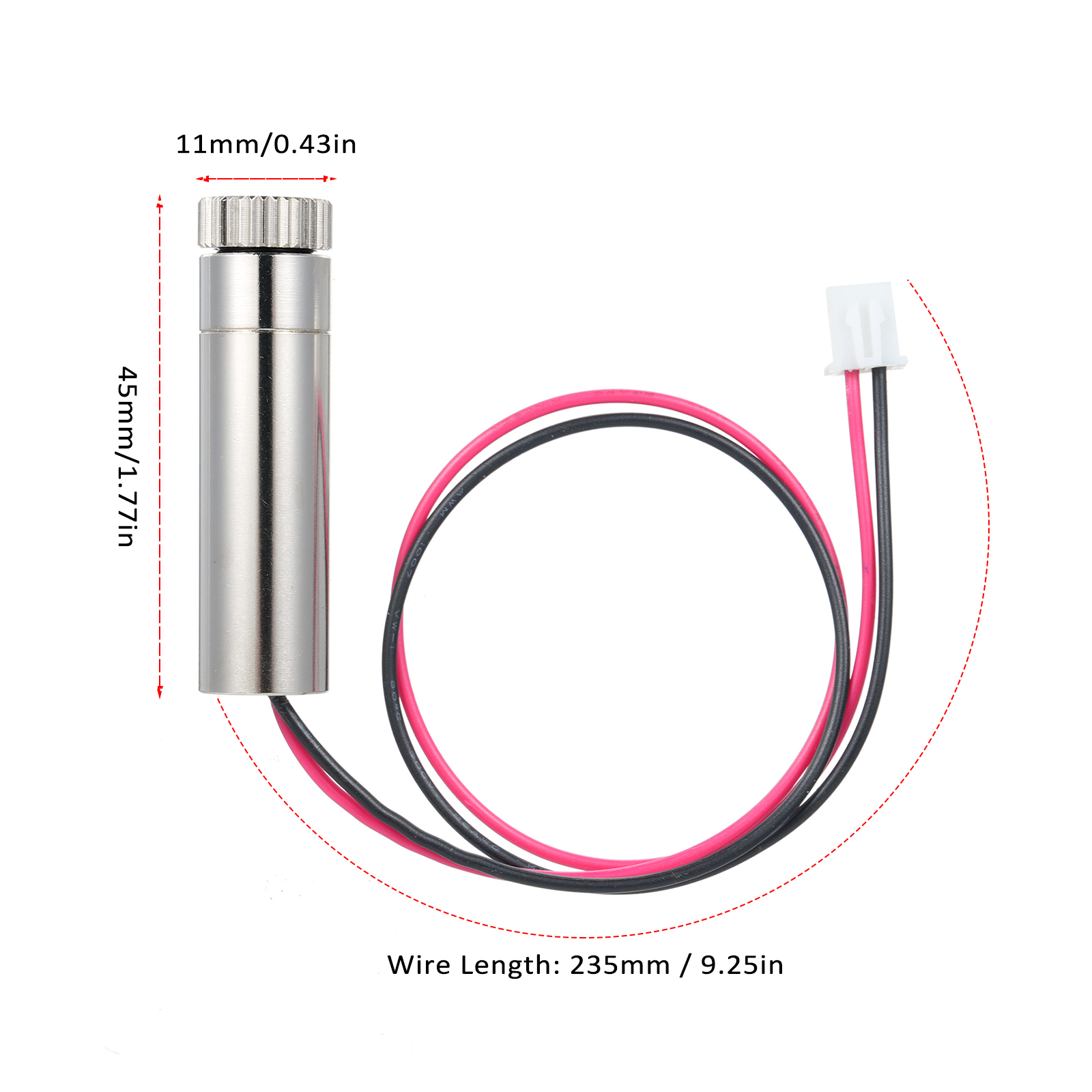 405 Nm 500 Mw Violettes Lasermodul Mit Einstellbarem Fokus Für Holzgravur, Diy-punkt-, Linien- Und Fadenkreuzgravur