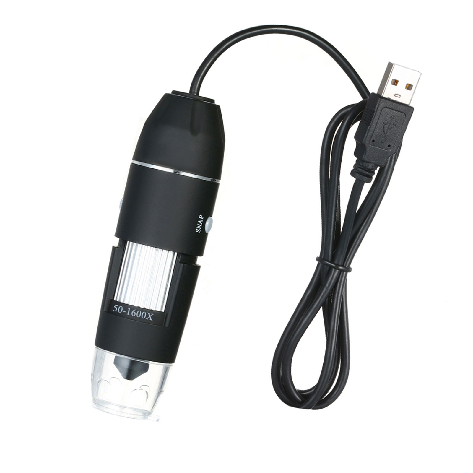 1600-fache Usb-digitalmikroskop Mit Otg-funktion, Endoskop, Lupe, 8 Leds Und Stativ