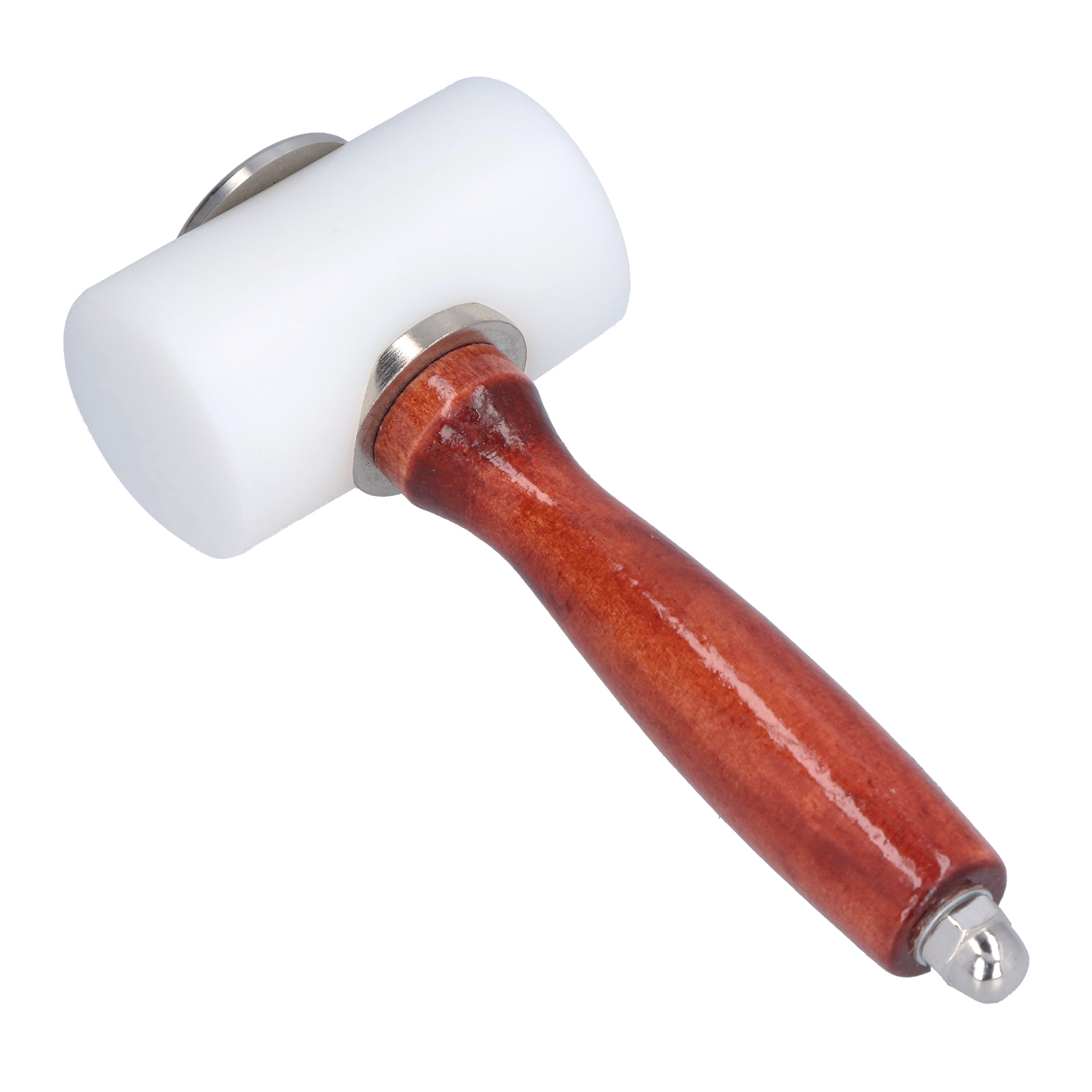 Robuster, Rutschfester Ledergravierhammer Mit Holzgriff Und Nylonkopf Zum Prägen Und Nähen Von Leder.