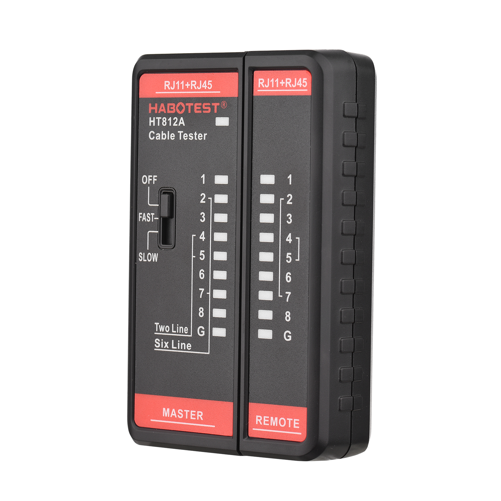 Habotest Ht812a Netzwerkkabeltester, Telefonkabel-ortungsgerät, Rj11 Rj45 Multifunktionsgerät 2p/4p/6p/8p Zur Netzwerkfehlersuche
