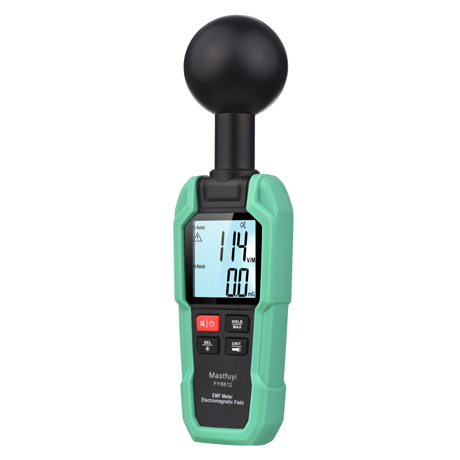 Mastfuyi Emf-messgerät, Hochpräzises Elektromagnetisches Feldmessgerät, Messgerät Für Elektromagnetische Strahlung, Detektor Für Elektromagnetische Wellen, 2-zoll-lcd-display Mit Hintergrundbeleuchtun
