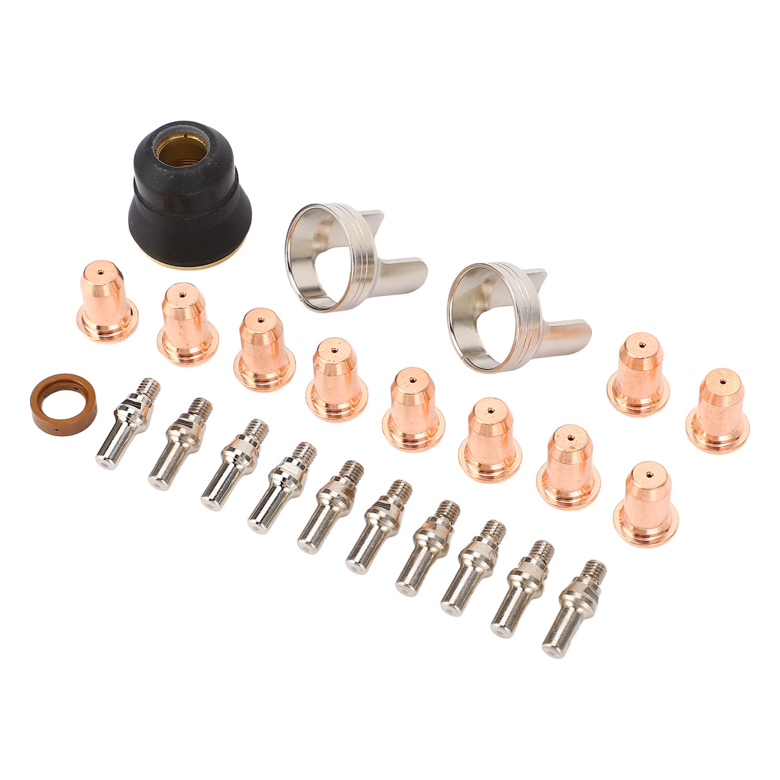 Packung Mit 24 Ipt40-verbrauchsmaterialien Für Yeswelder Cut 55ds Und Pro Cut 65ds Plasmaschneidgeräte: Elektroden, Düsen, Halter, Kappen
