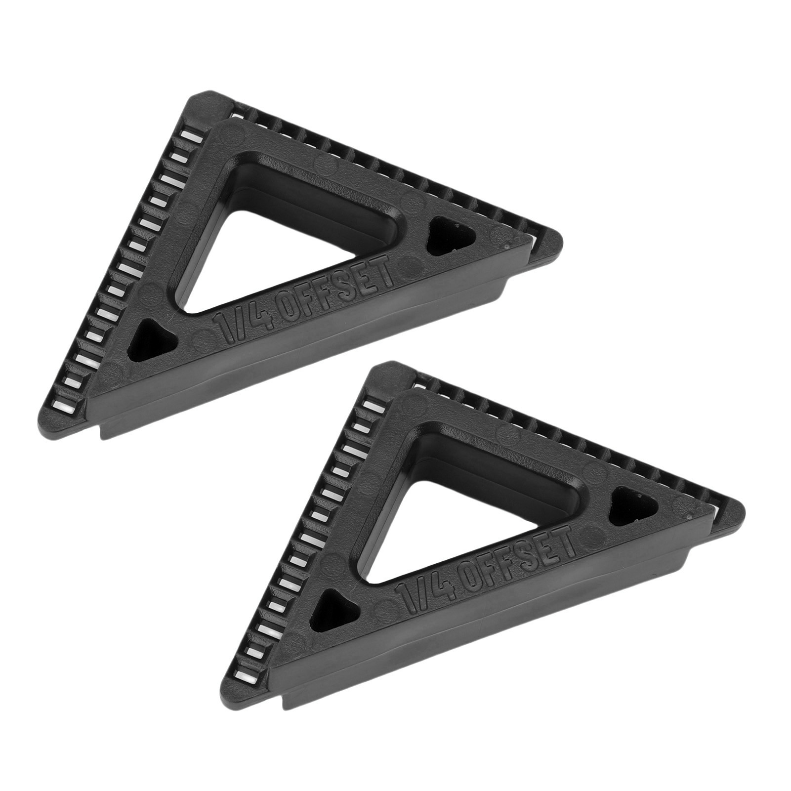 Set Mit 2 Schwarzen Kunststoff-schablonen Für Tür- Und Fensterrahmen, 3/16"- Und 1/4"-holzbearbeitungswerkzeuge