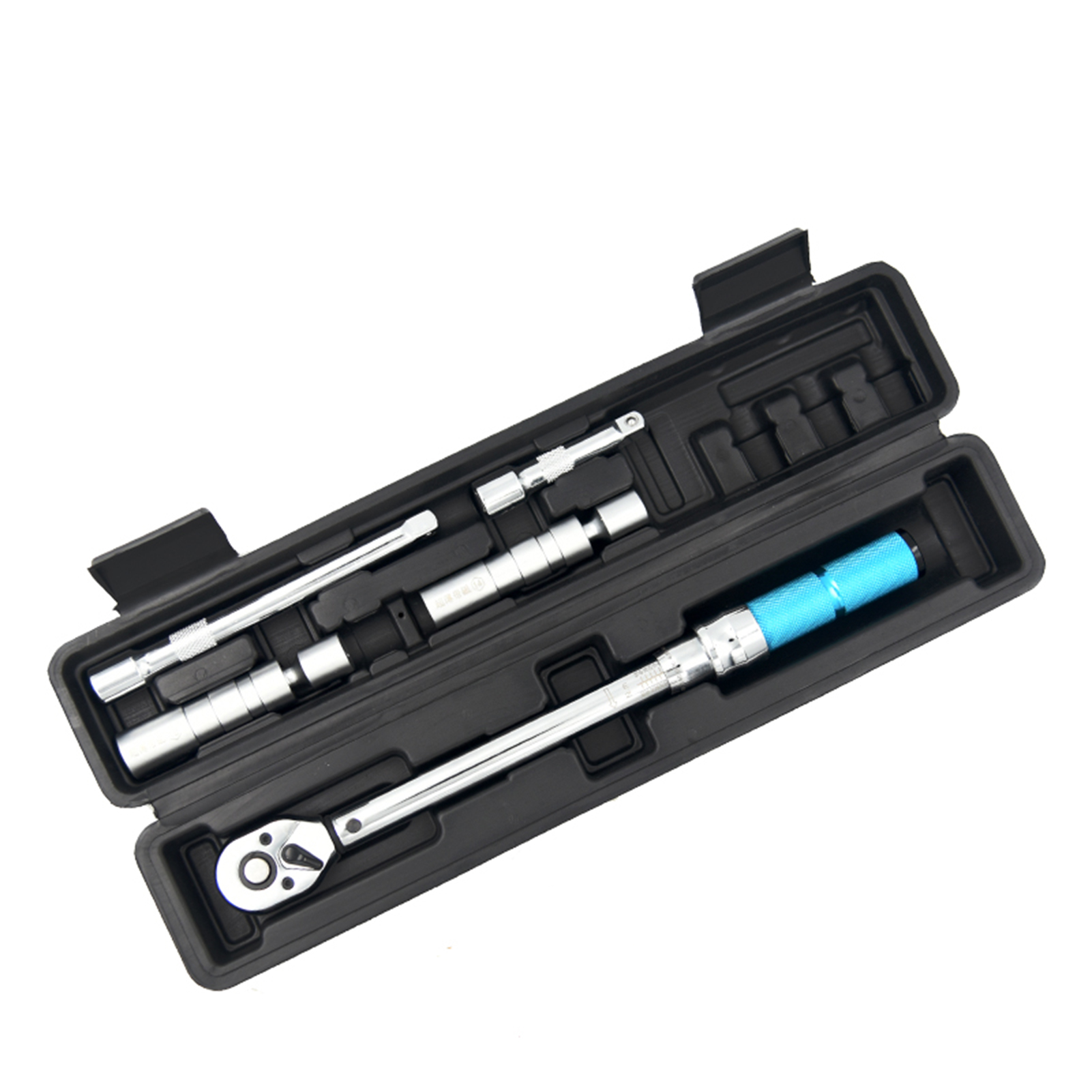 Satz Mit 5 3/8-zoll-ratschen-drehmomentschlüsseln Inklusive Koffer, Einstellbar Von 5 Bis 60 Nm, Schnellverschluss, Für Kfz-reparaturen Und Mechanische Montage