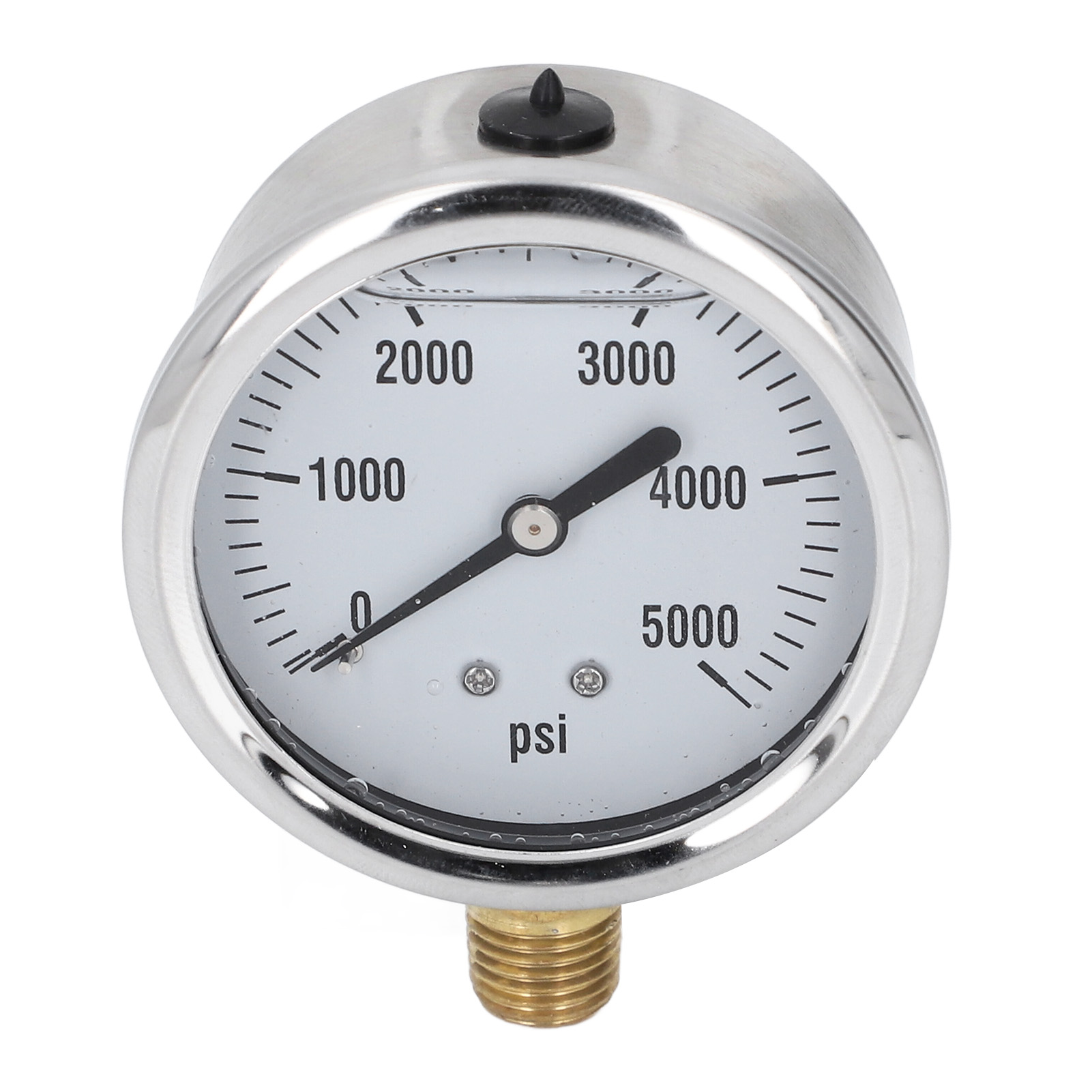 Hochdruck-hydraulikmanometer, Glyceringefüllt, 5000 Psi, 2,5"-zifferblatt, 1/4"-npt-edelstahl, Luft-/wasser-/ölprüfung