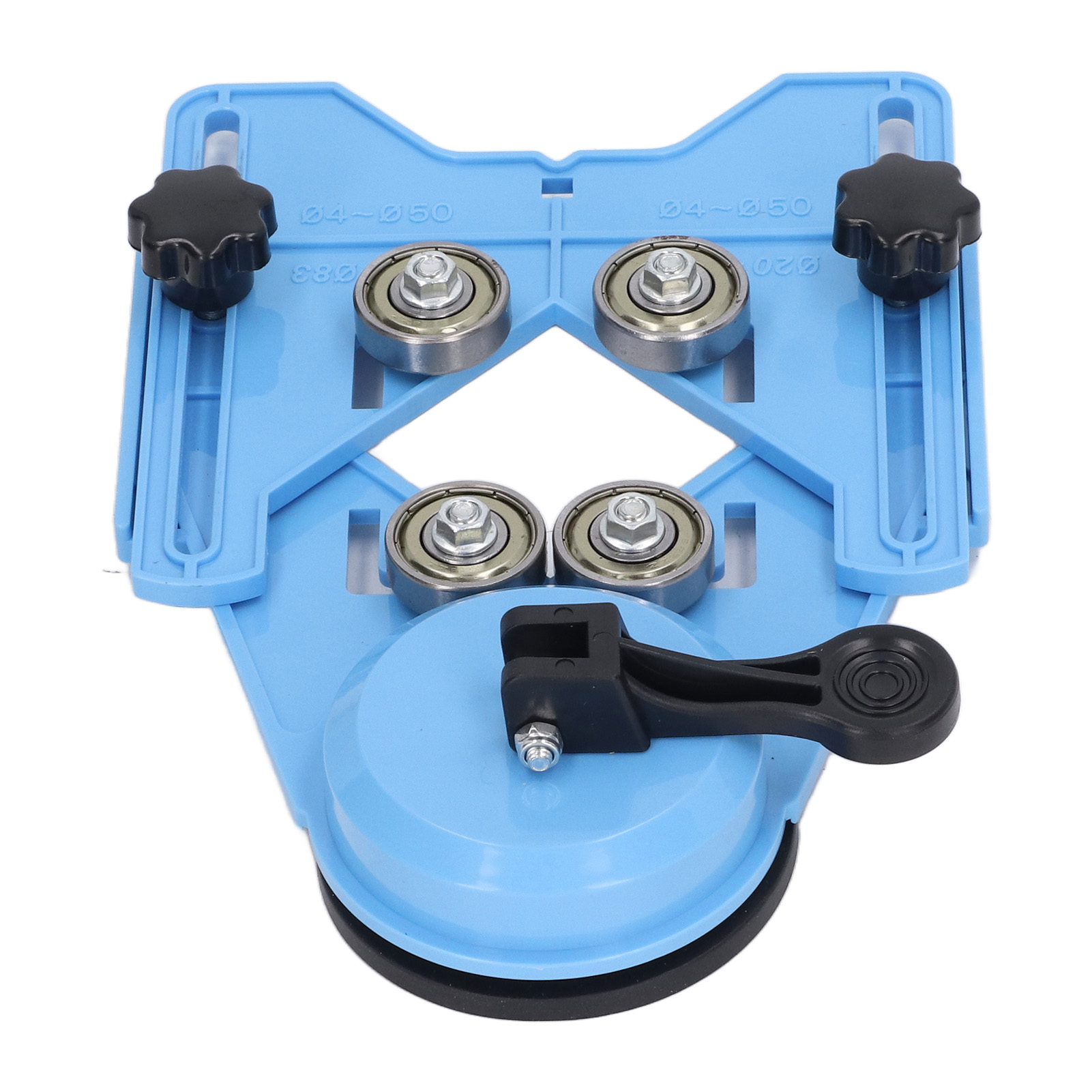 Blaue Bohrschablone Mit Saugnapf Für Fliesen, Marmor, Glas, Stahl Und Abs-lochsägen