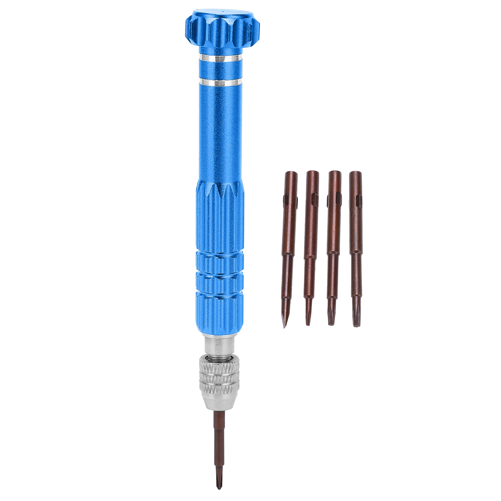 5-in-1 Schraubendreher Aus Aluminiumlegierung, Diy-werkzeug Für Uhren-, Schmuck- Und Handy-reparaturen (blau)