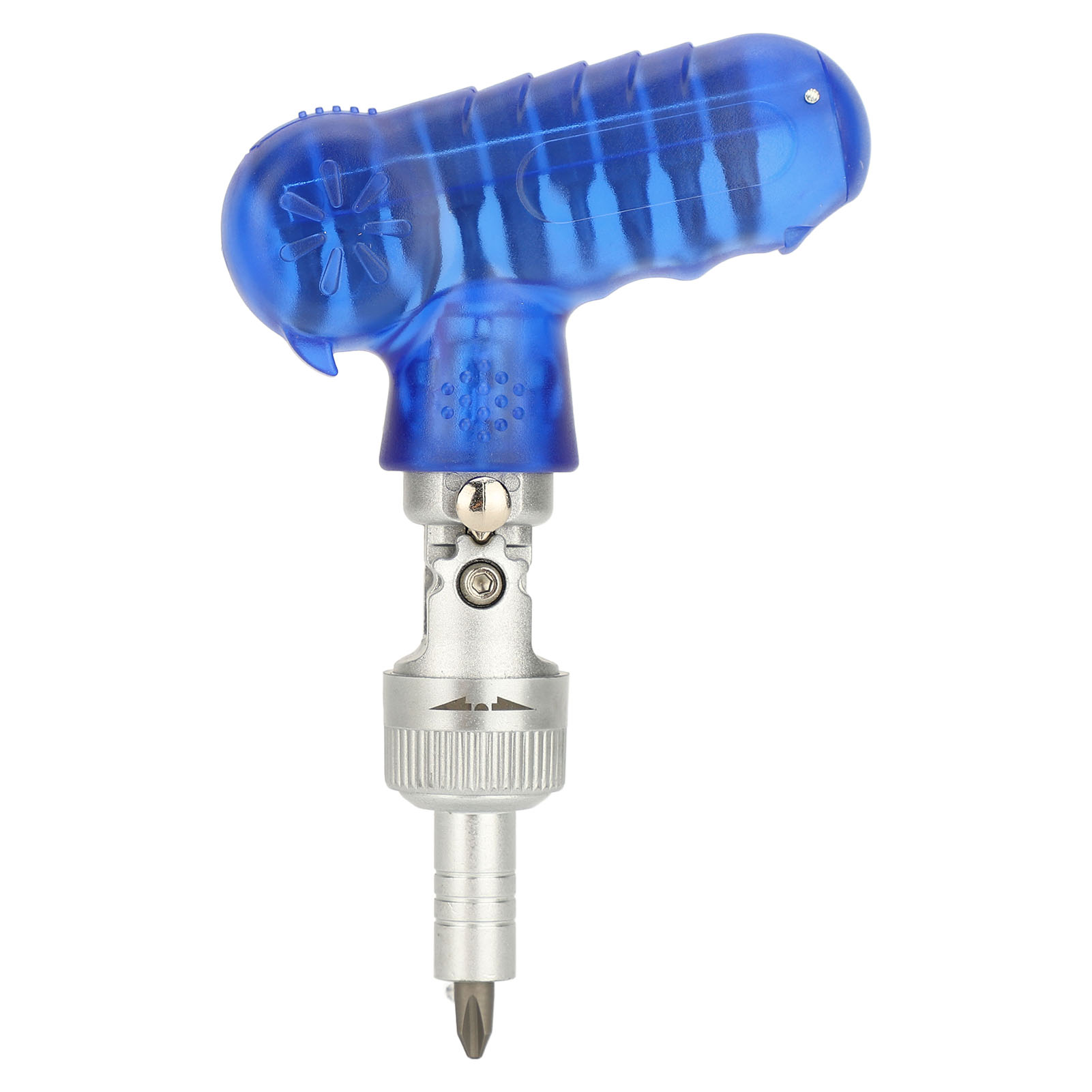 10-in-1 Mini-multifunktions-t-förmiger Ratschenschraubendreher-satz, Blau, Für Haushalt Und Flaschenöffner