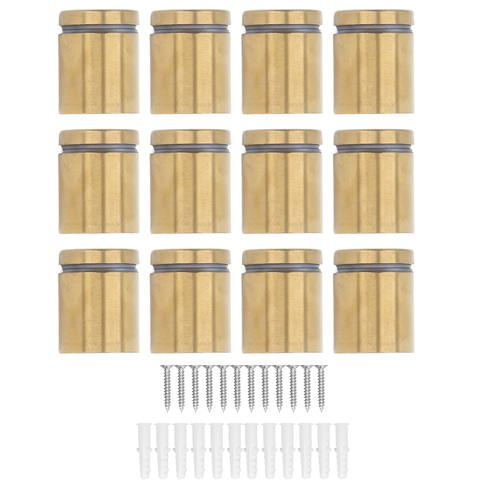 Packung Mit 12 Edelstahl-abstandsschrauben, Wandmontage Für Werbeschilder, Nagelbefestigung, 25 X 30 Mm
