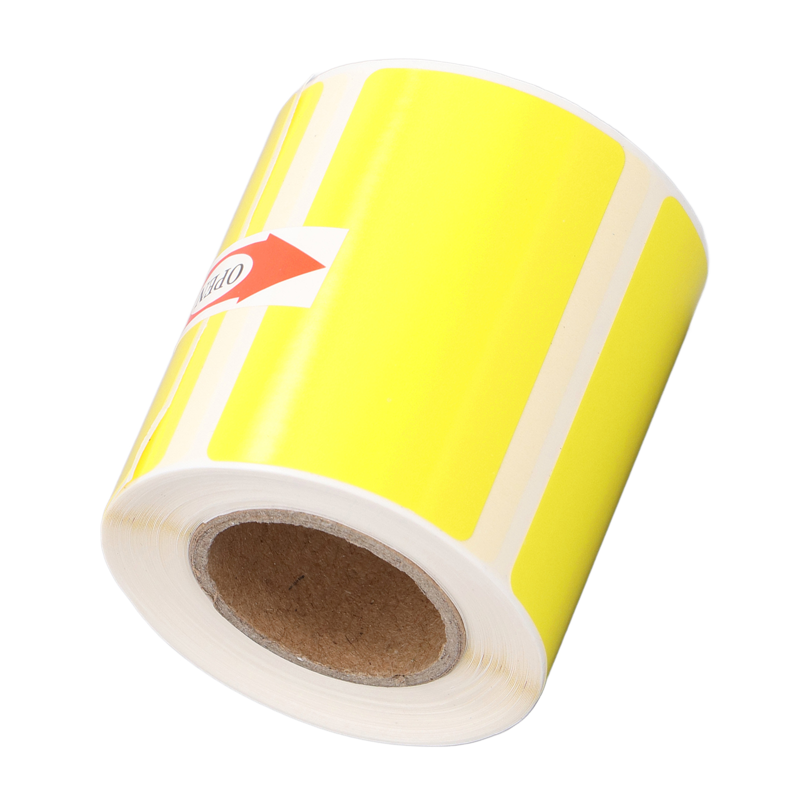 Thermolabelpapier 50 X 30 Mm, Wasserfest, Ölbeständig, Tintenfrei, Einfarbig Gelb, Für Den Bürogebrauch, 1 Rolle