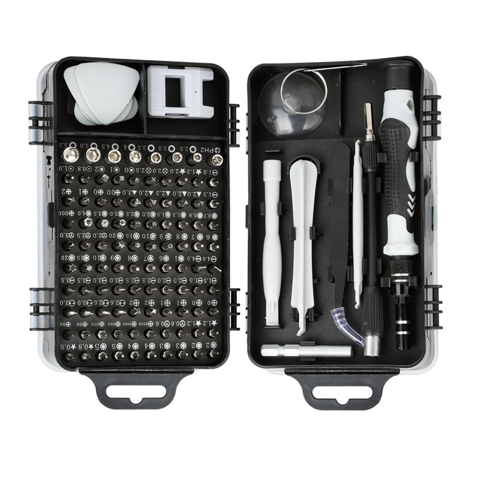 Set Mit 115 Multifunktionalen Schraubendrehern Aus Kohlenstoffstahl Für Die Demontage Und Reparatur Von Elektronischen Uhren Und Handys, Grau