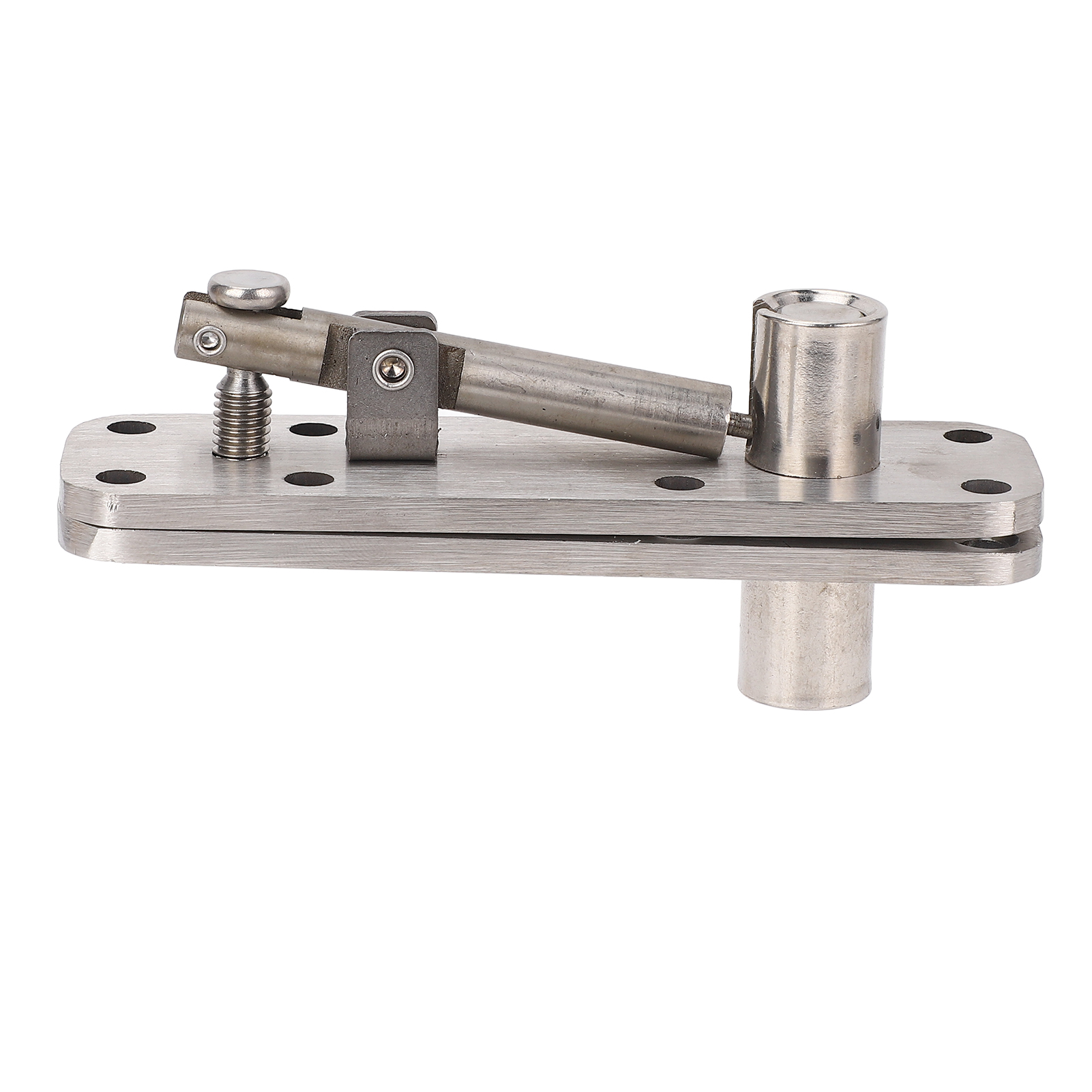 Industriell Gefertigtes, Eingelassenes Drehtürscharnier, Gebürsteter Edelstahl, 180°-drehung, Tragkraft 272 Kg, Mit 4 Teilen Und Schrauben