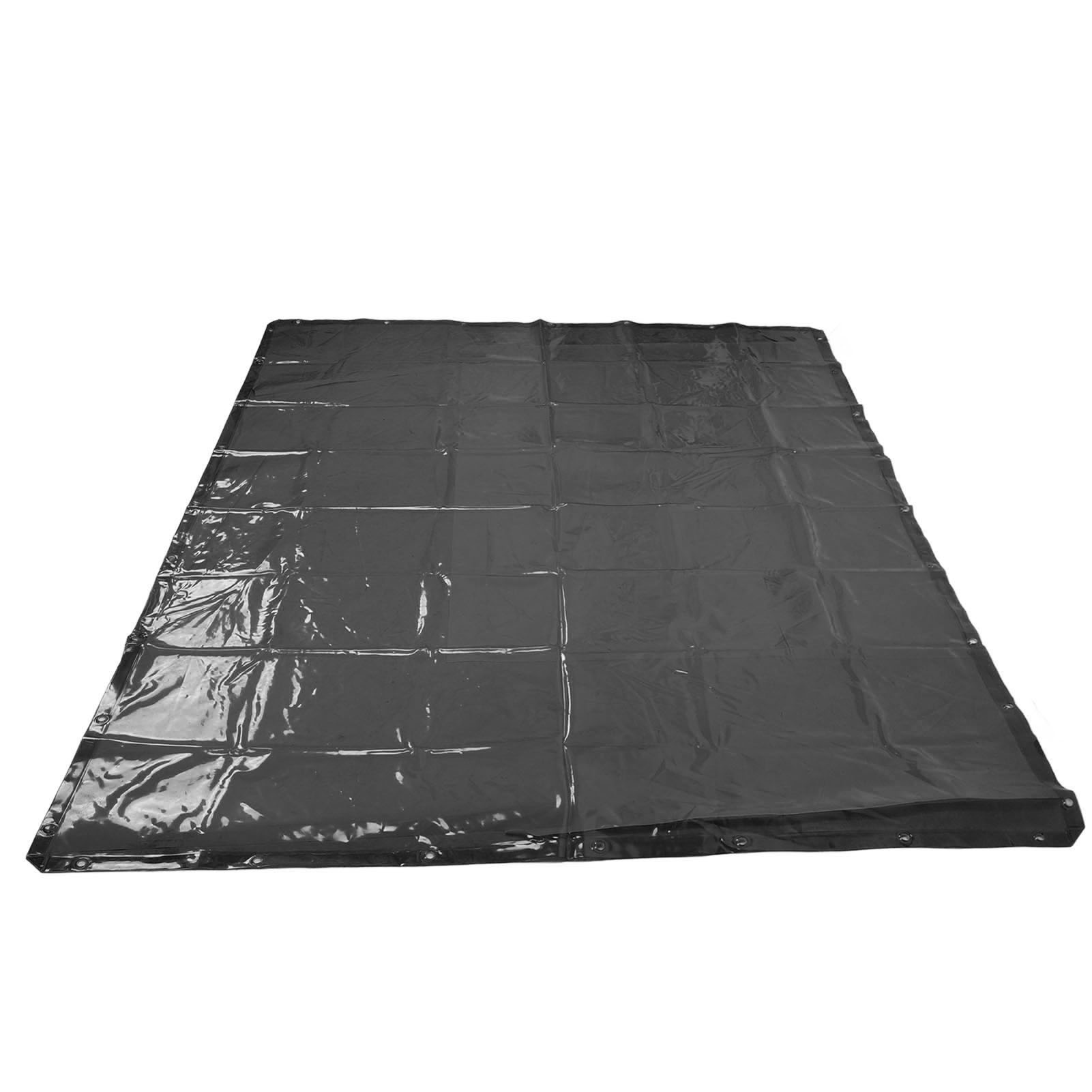 Schweißvorhang 1,74 X 2,34 M, Flammhemmender Polyethylen-mehrzweckschutzschirm Mit 32 Klemmen