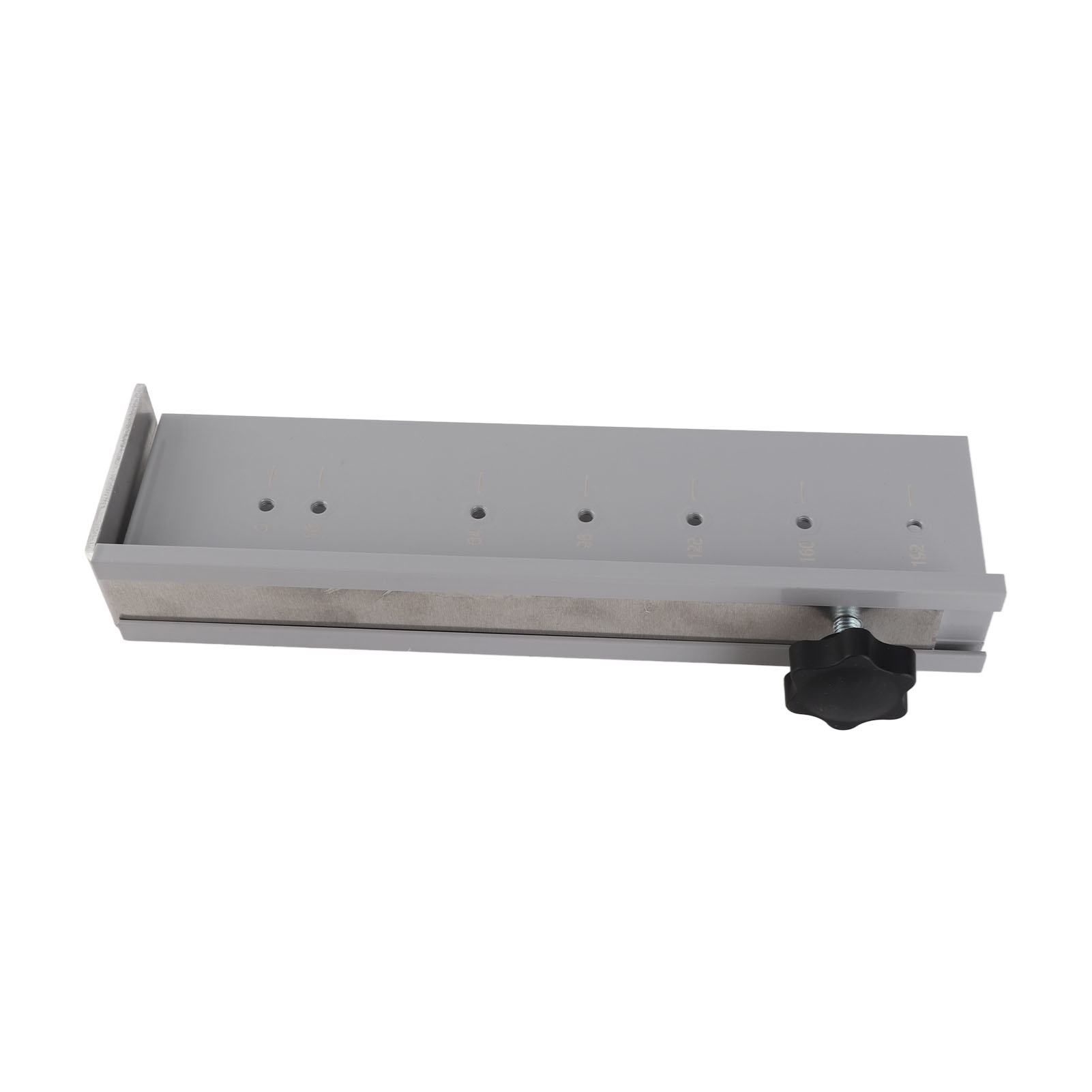Verstellbare Bohrschablone Mit Griff Aus Aluminiumlegierung, 7 Löchern, 2-stufiger Positionierung Und Ausziehbar Für Möbel.