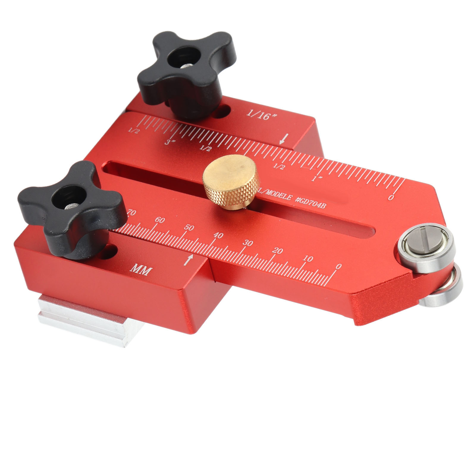 Erweiterter Feinschnittanschlag Für Tischkreissägen Zum Wiederholten Schneiden Schmaler Streifen, Kompatibel Mit Oberfräse Und Bandsäge, Aluminium Gd704b, 59–146 Mm