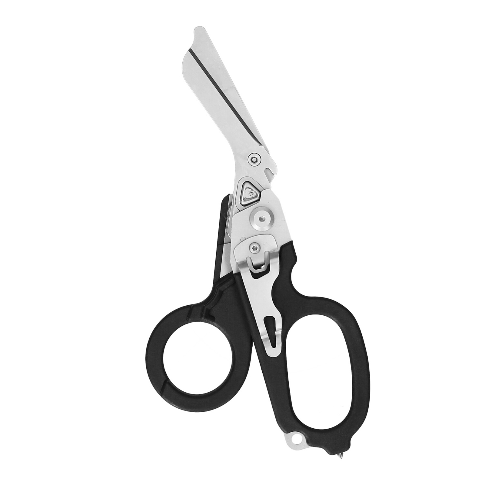 6-in-1 Klappbare Multitool-schere: Multifunktionale Notfallschere, Überlebensschere, Outdoor-reparaturschere, Haushaltsreparaturschere, Hartmetall-glasbrecher, Schlüssel, Sauerstoffflaschen-applikator
