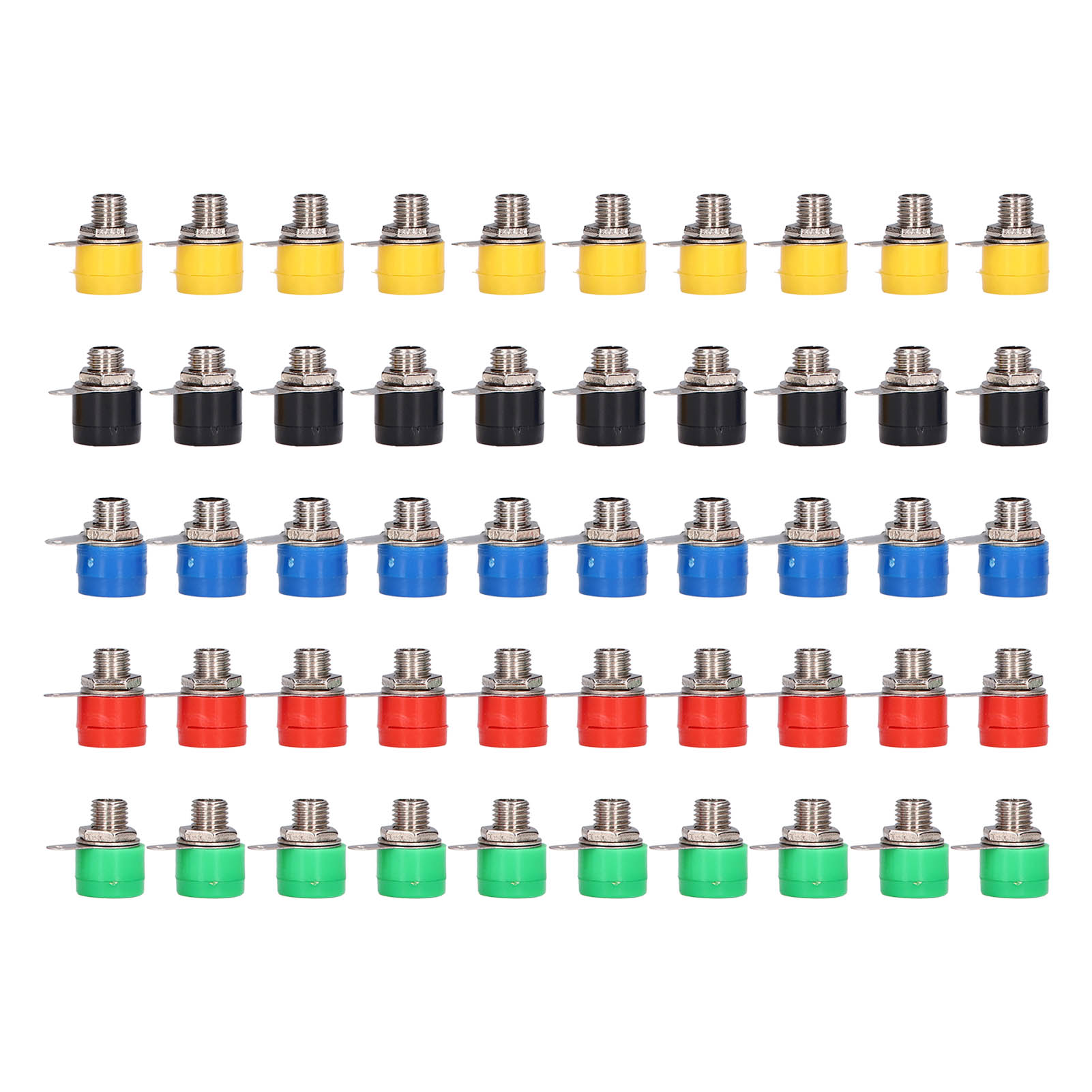 10er-packung 4-mm-bananenstecker, Stabile Übertragung, Rostfrei, 5 Farben, Anschlussklemmen Für Boote Oder Computer