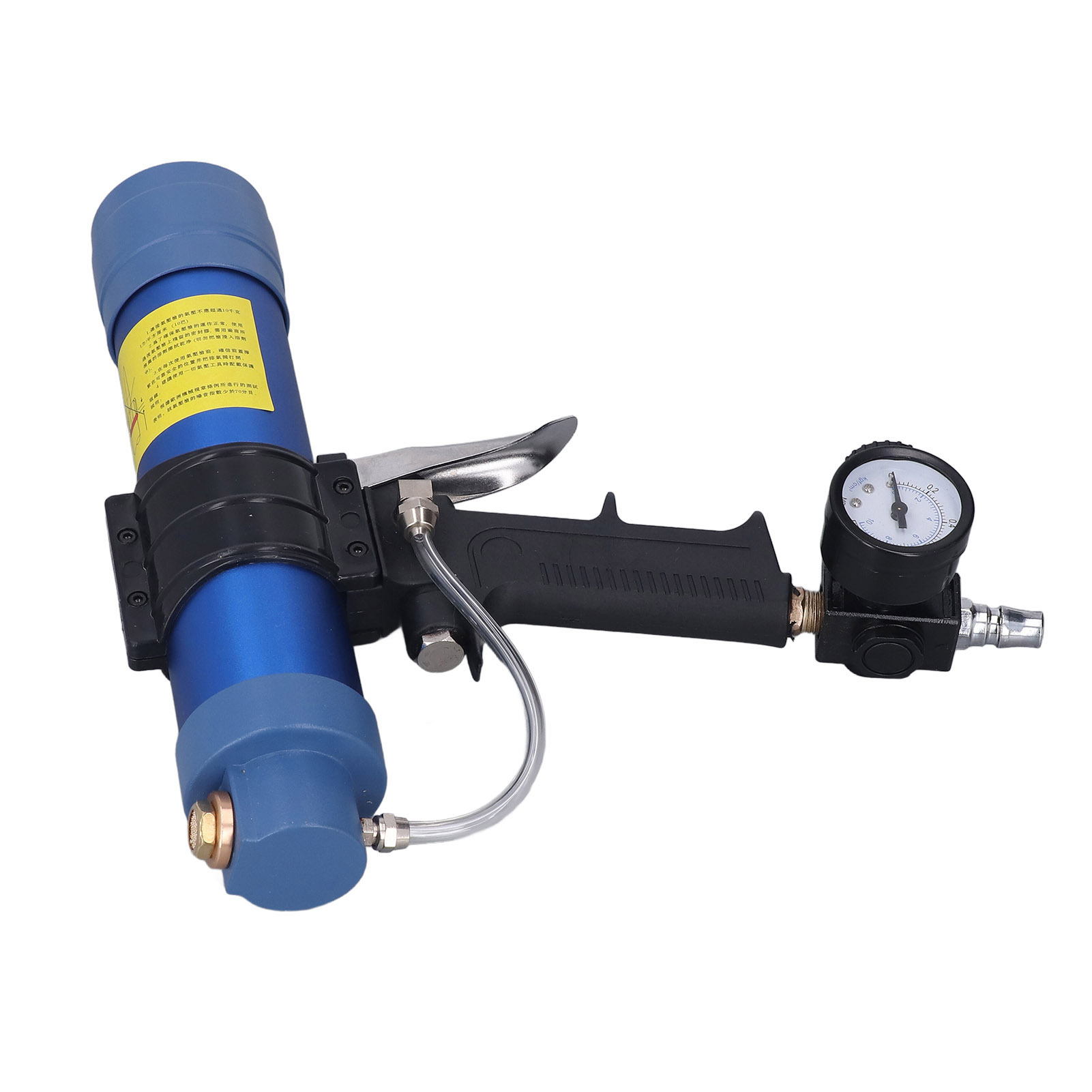 Pneumatische Klebepistole Für Verglasungsarbeiten, 310 Ml, 1/4 Zoll, Mit Druckregler Und Manometer Für Silikondichtstoff