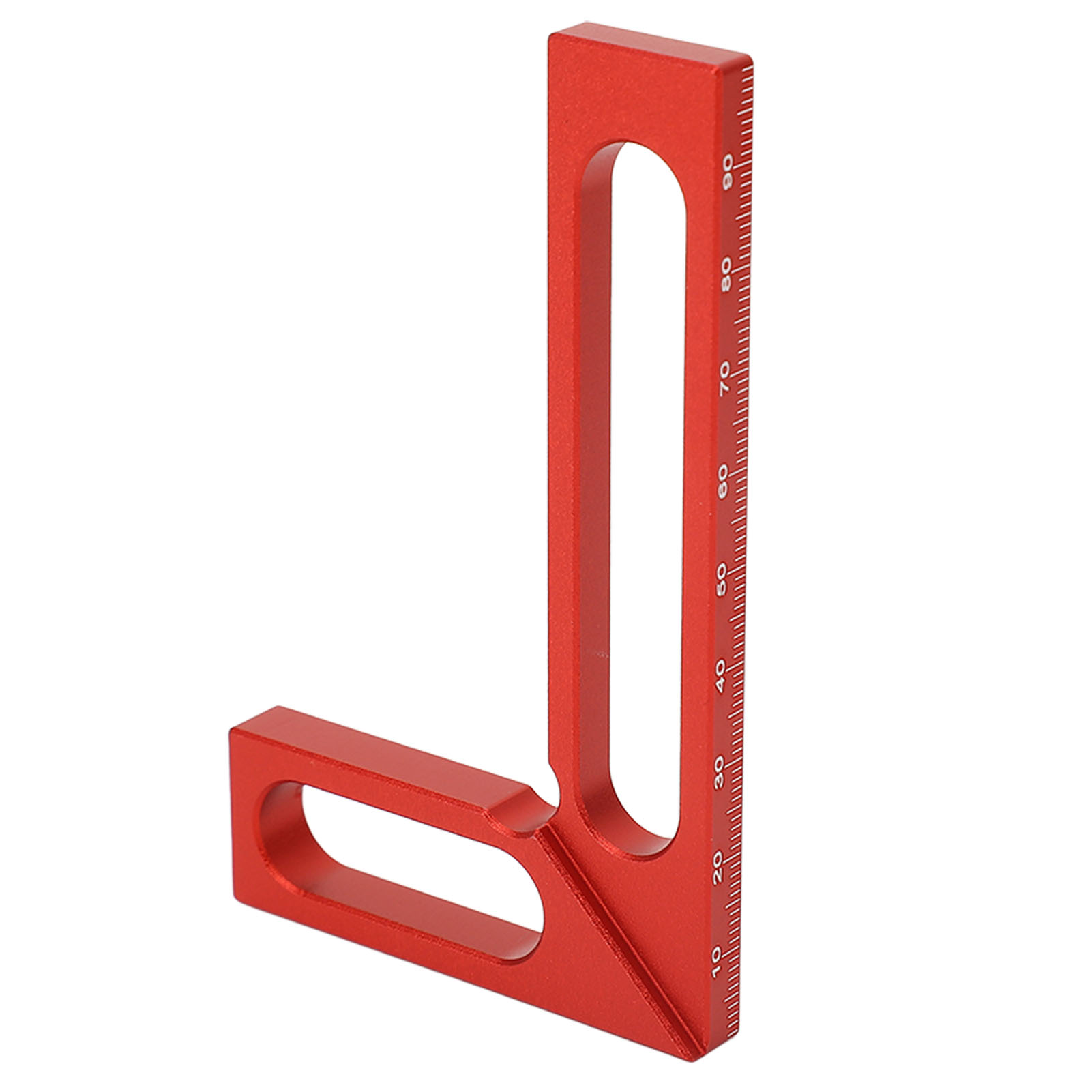 L-förmiger Zimmermannswinkel Aus Aluminiumlegierung, 90°-winkelmesser Zum Messen Und Anzeichnen Von Holz, 100 Mm/3,9 Zoll