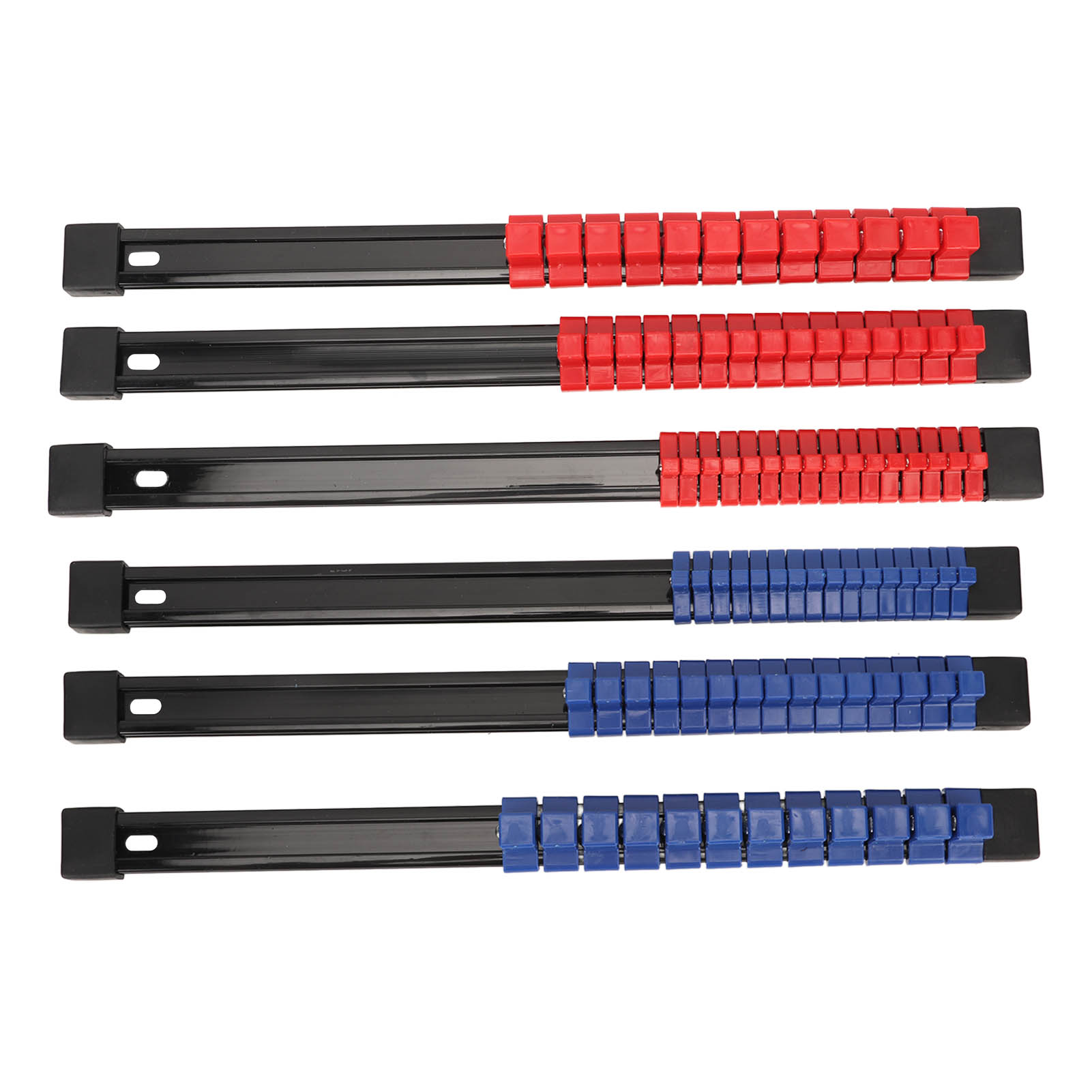 6-teiliges Werkzeugset Mit Aufsteckbarem Steckschlüsselhalter Für 1/2", 3/8" Und 1/4" Steckschlüssel – Mehrzweck-kunststofforganizer