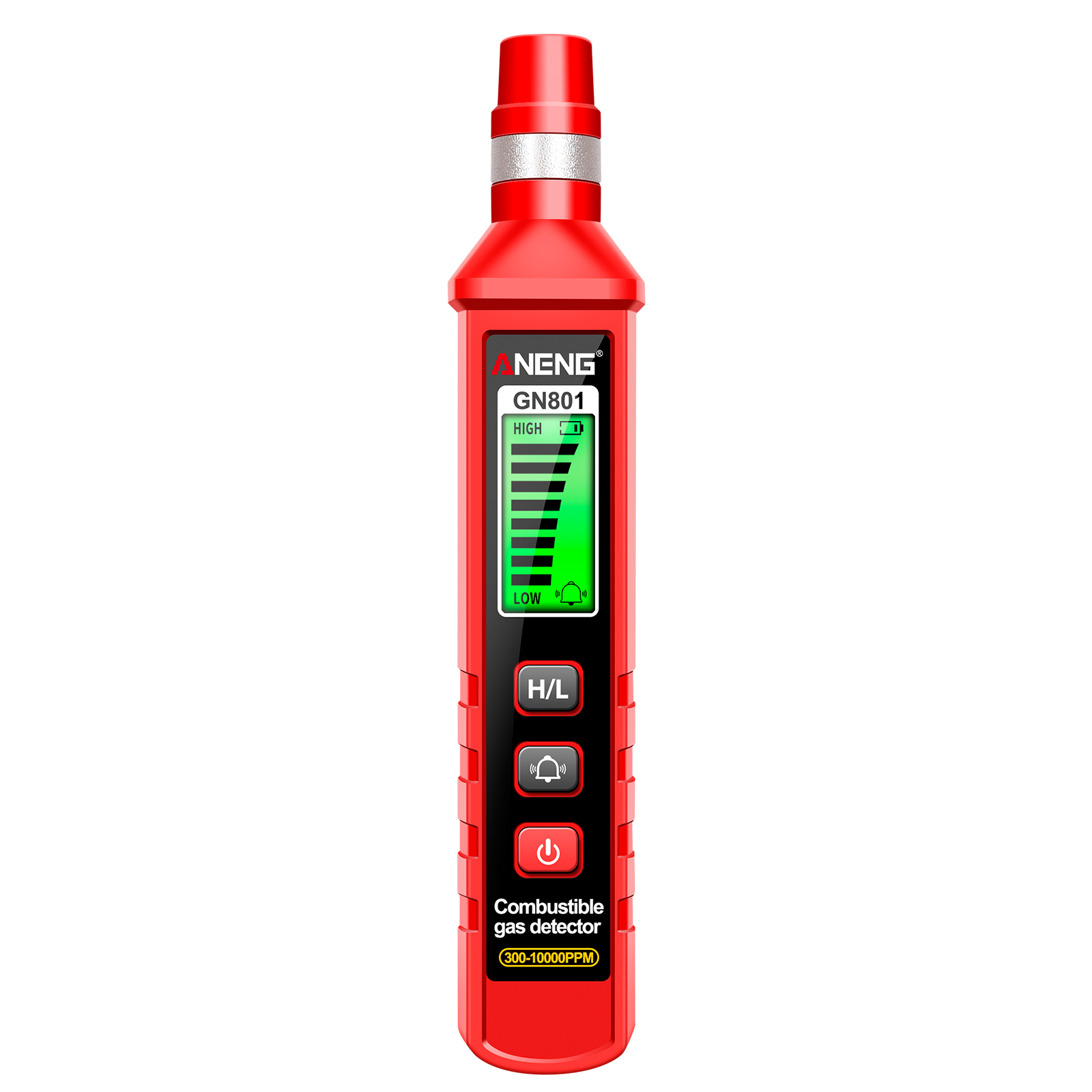 Aneng Gn801 Hochempfindlicher Halbleiter-gasdetektor 300–10000 Ppm Gasleckanalysegerät Oxidierendes Gasmessgerät Umweltprüfsensor