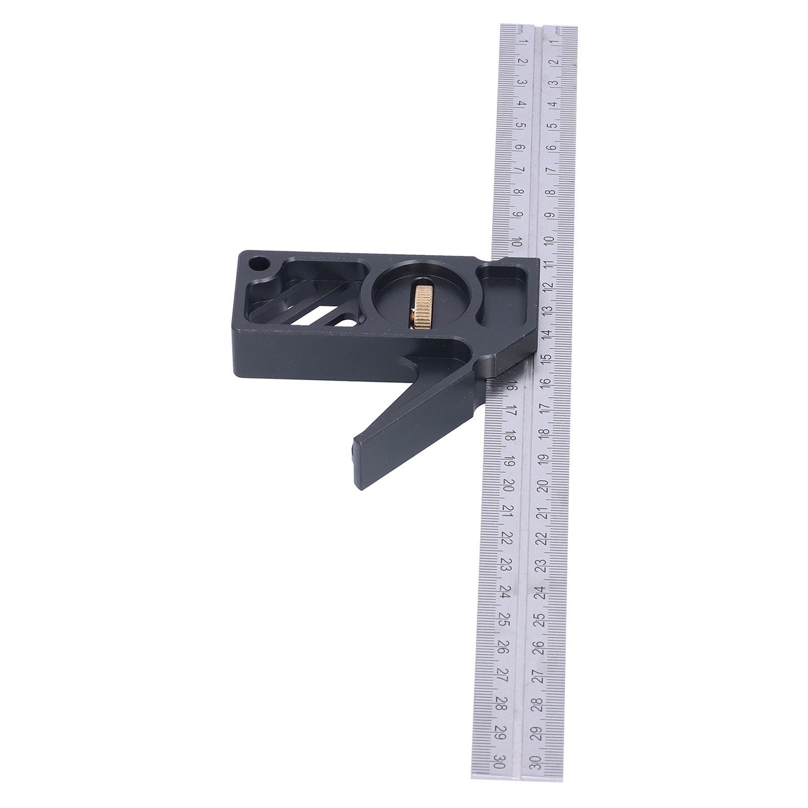 Verstellbarer Winkelhalter Aus Aluminiumlegierung, 0–300 Mm, Für Holzbearbeitungsarbeiten, Mit Stahlanschlag Und Klemmschraube