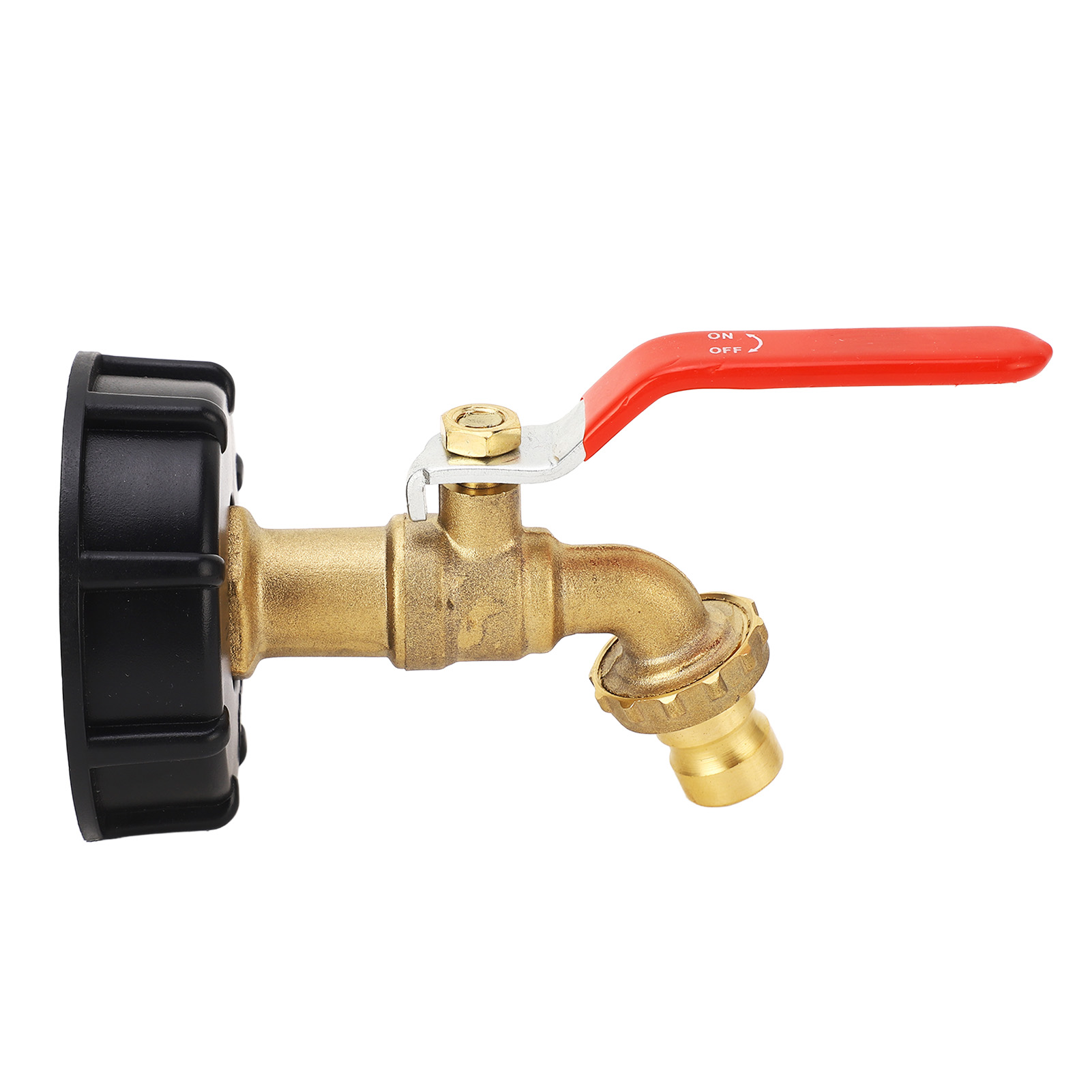 Ibc-tankadapter S60x6 Grobgewinde Messing 3/4"-gewindebohrer Für 1040-1250l Wassertanks, Gartenschlauchanschluss