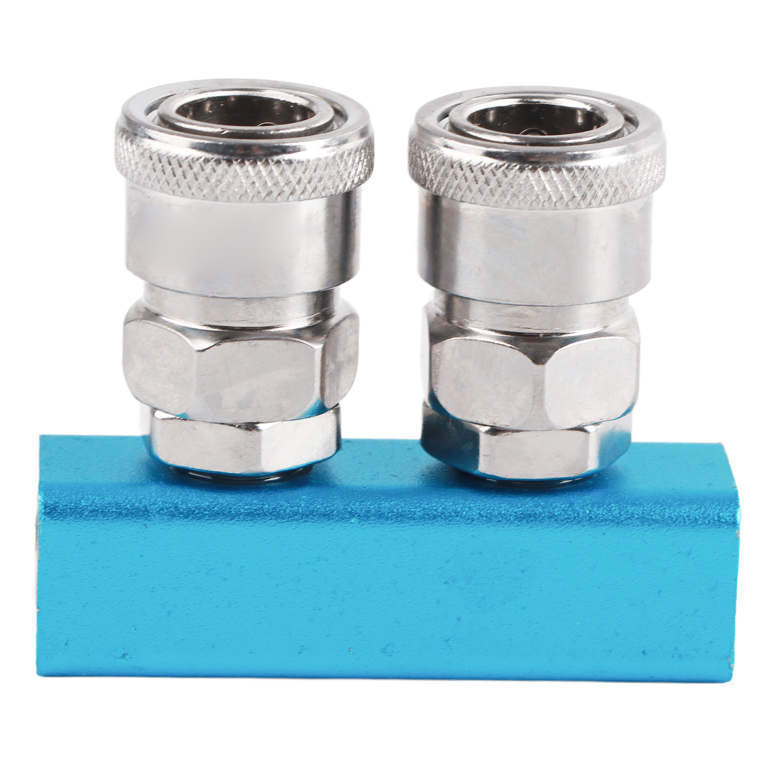 G1/4 Aluminium-luftverteilerblock Mit Anschlussstück Und Edelstahlkugeln Sml-2 Gerader Pneumatischer Schlauchseparator