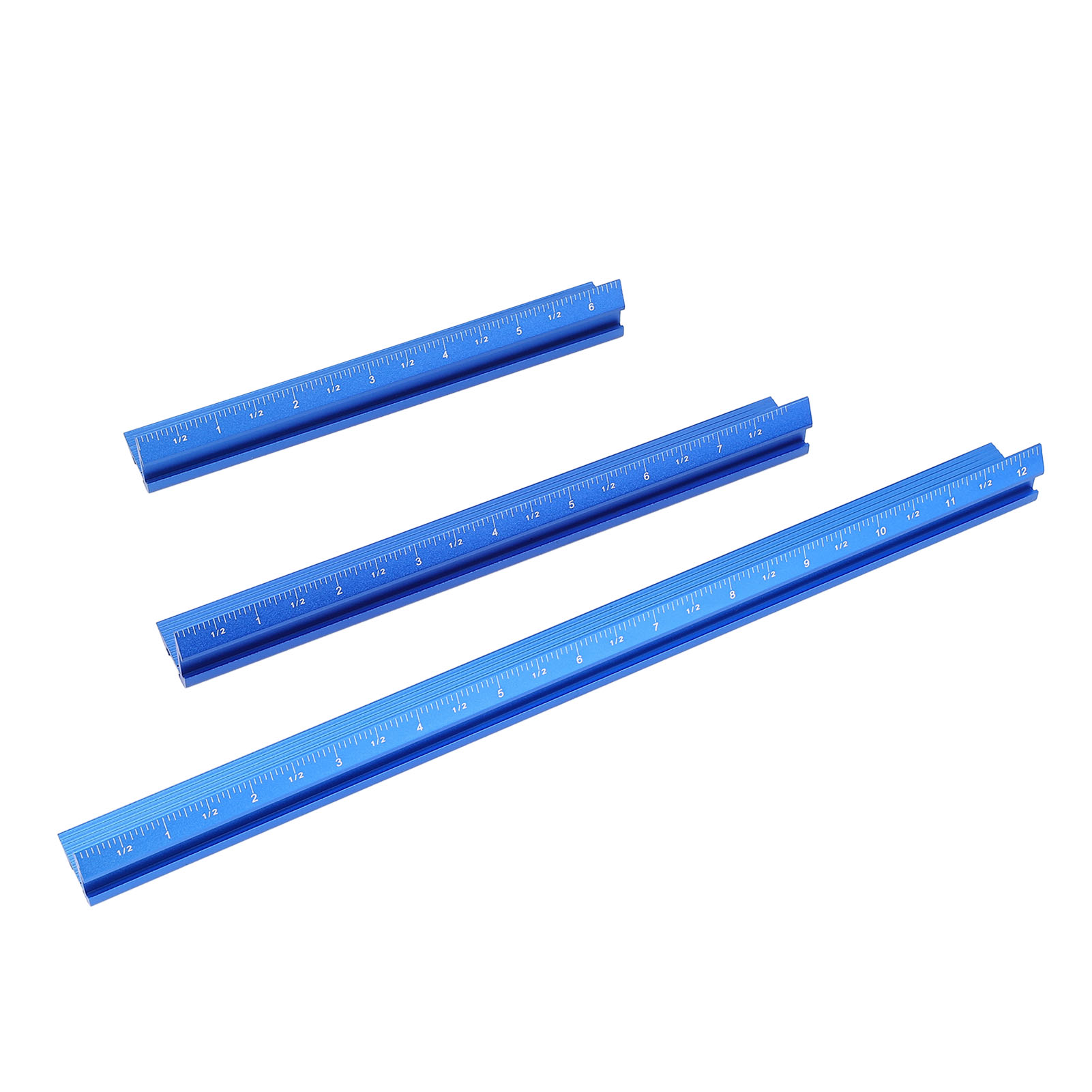 Set Aus 3 V-förmigen Gehrungslehren Aus Aluminiumlegierung Für Die Holzbearbeitung