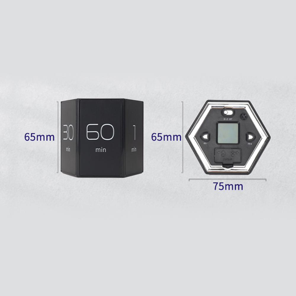 Digitaler Multi-format-zeitmesser Mit Schwerkraftsensor, Led-anzeige, Akustischem Alarm Und Stummmodus, 1/5/10/25/30/60 Min. Und 1–99 Min.-einstellung, Zeitmanagement-tool Zum Kochen, Lernen, Spielen,