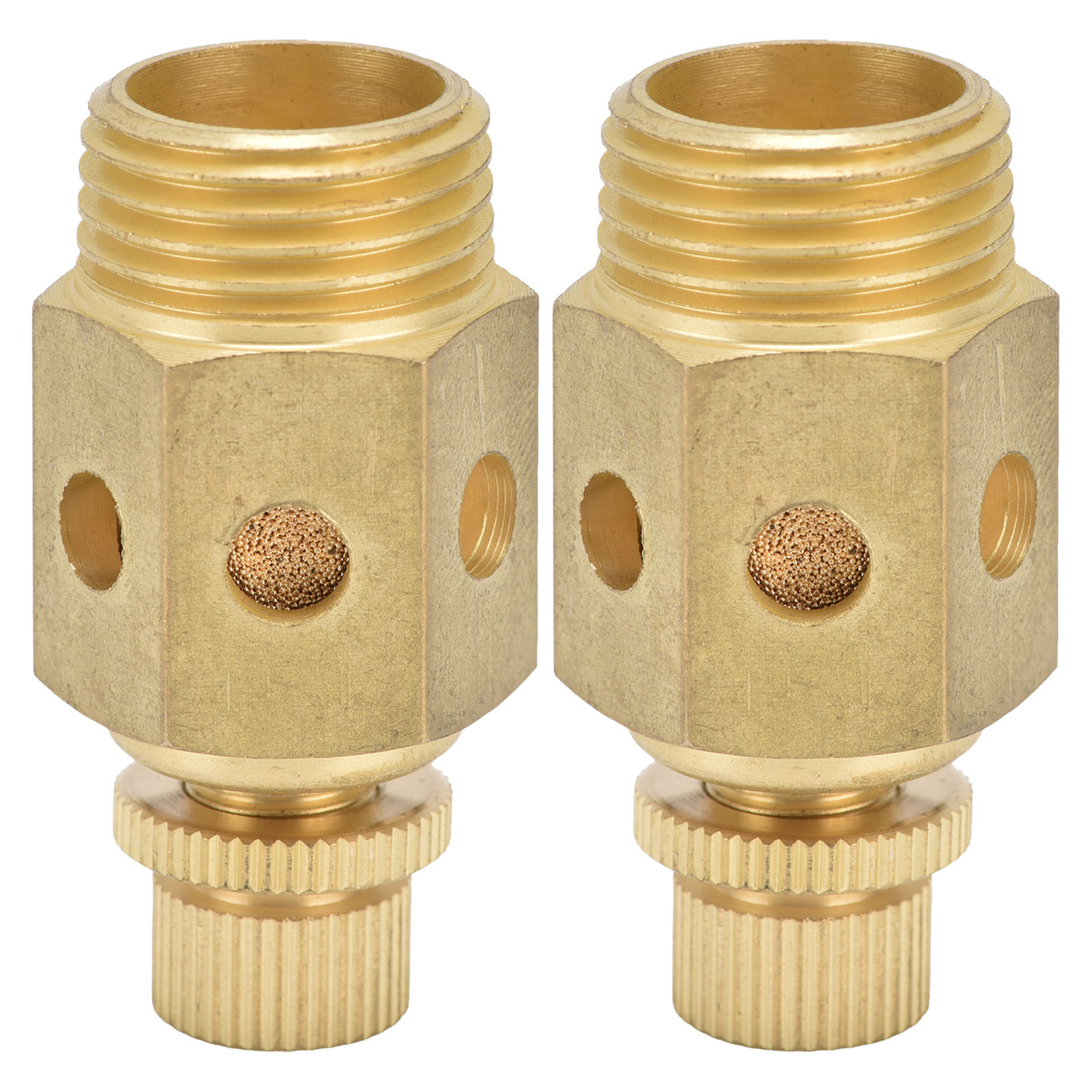 Satz Mit 2 Psc-04 Messing-druckluftschalldämpfern, 1/2-zoll-außengewinde-luftauslass