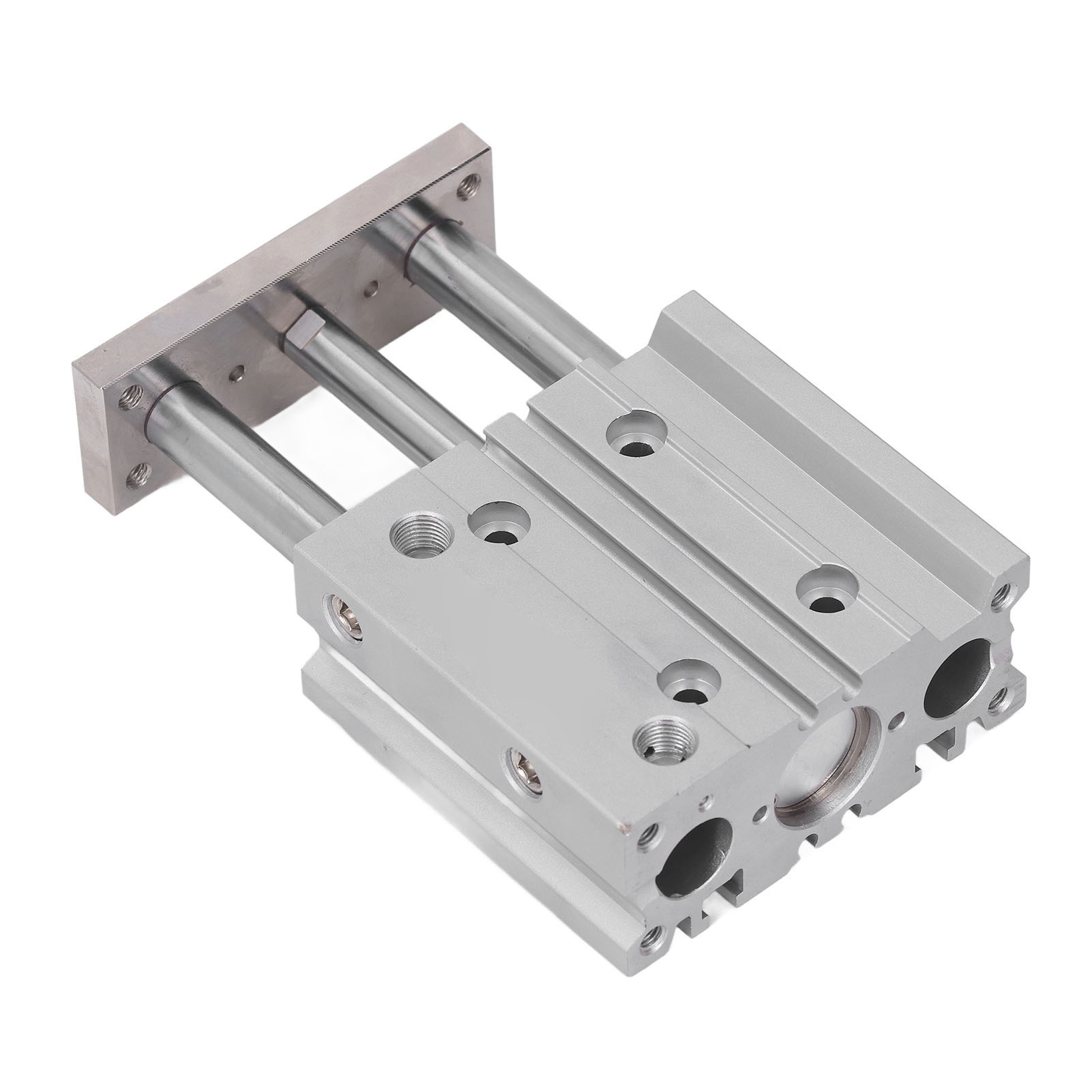 Pneumatikzylinder Mit Drei Kolbenstangen Aus Aluminiumlegierung, 20 Mm Bohrung, 40 Mm Hub, Doppeltwirkend, Pt1/8 Mgpm20-40z