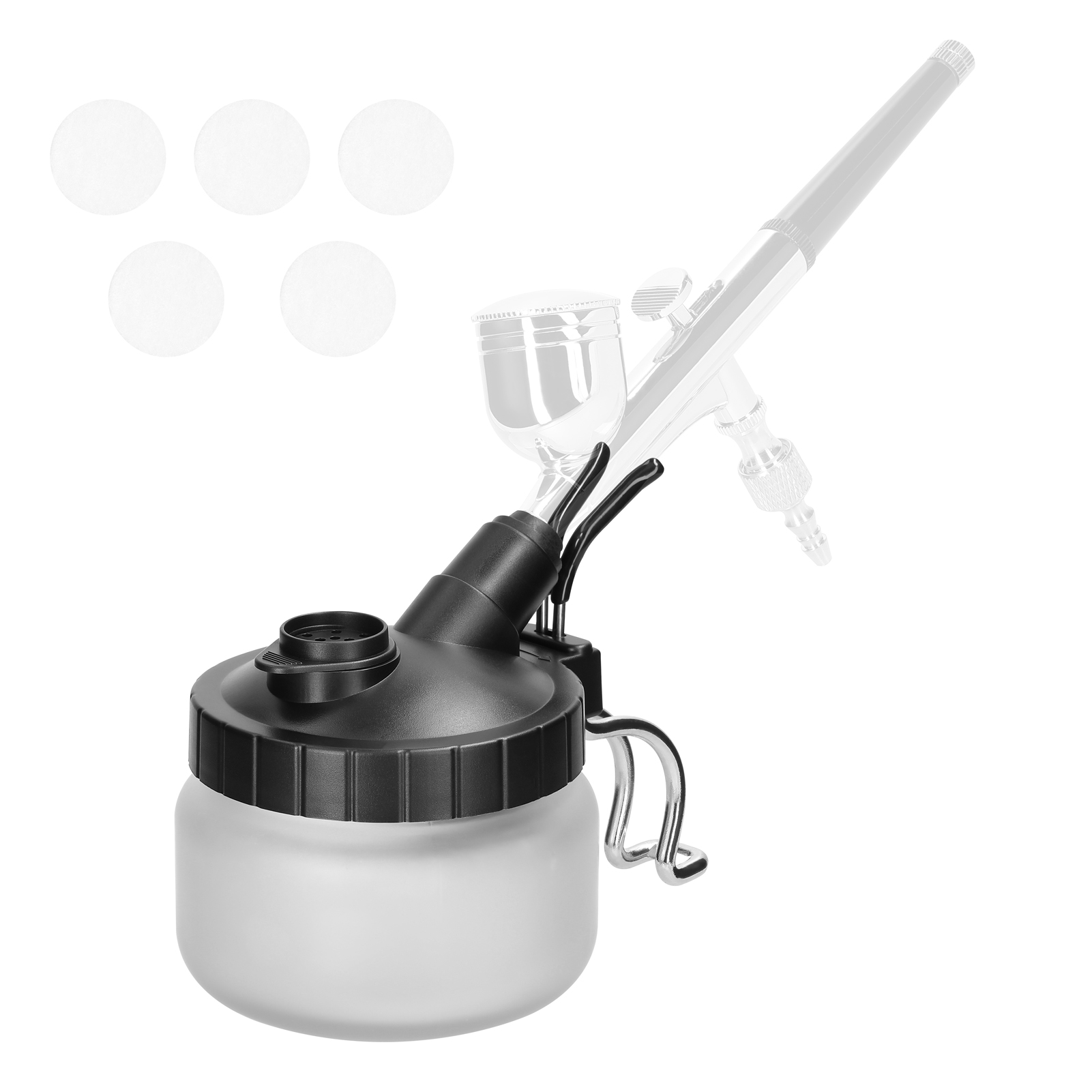 T62 Airbrush-reinigungsbehälter, Multifunktionswerkzeug, Nagelpinselreiniger Und Modellbauer, Auffangbehälter Für Gebrauchte Farbe Und Lösungsmittel