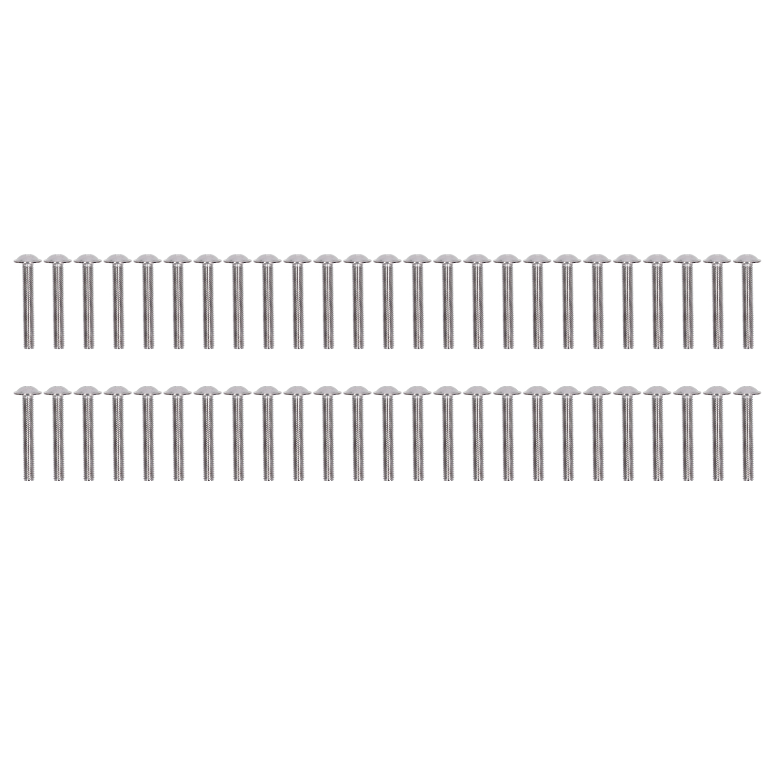 Packung Mit 50 Senkkopfschrauben Aus Edelstahl A2-70 Mit Innensechskant, M5x35 Mm