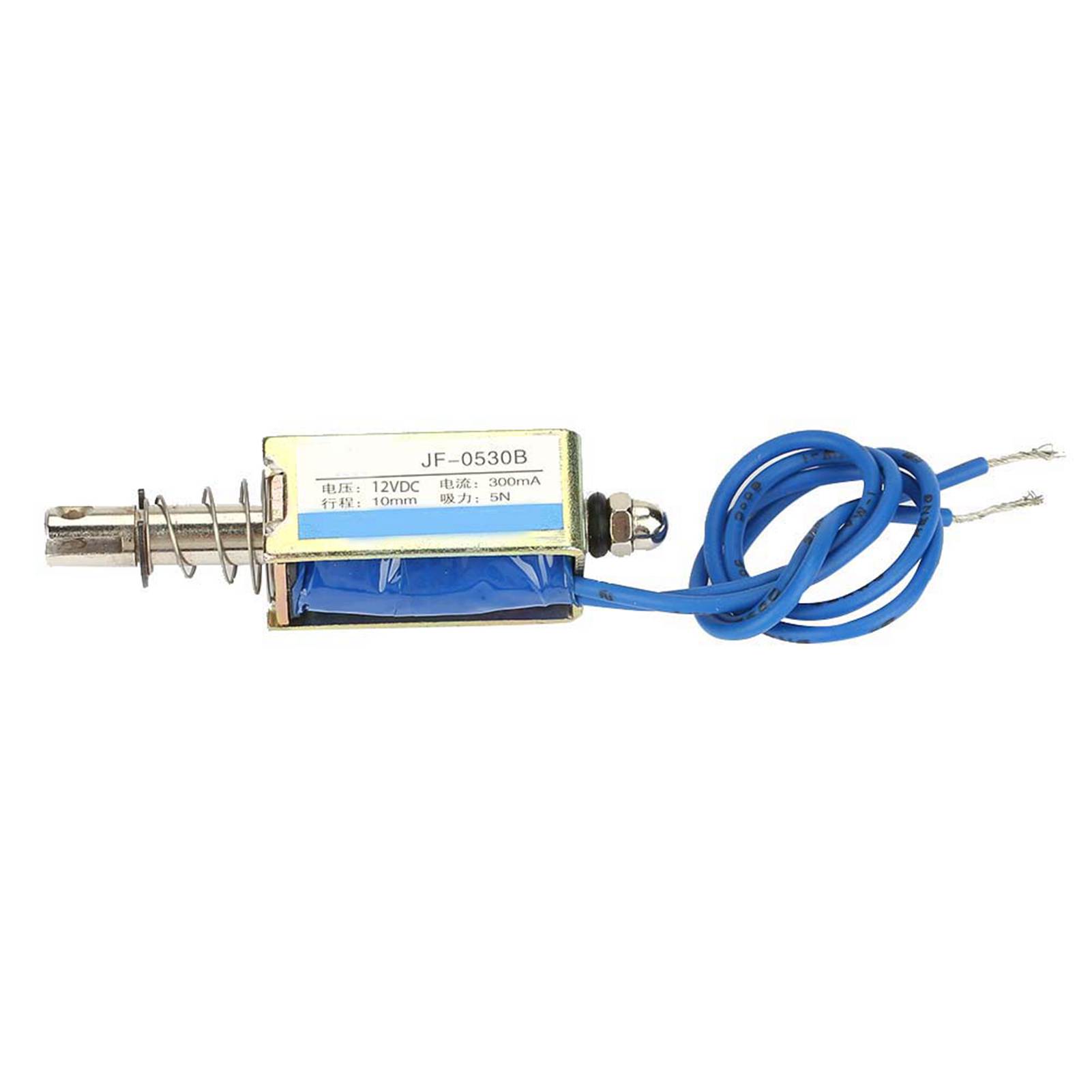 Gleichstrom-traktionselektromagnet 6v/12v/24v 300ma Für Automatisierungsanwendungen, 5n, 10mm Hub (12v)