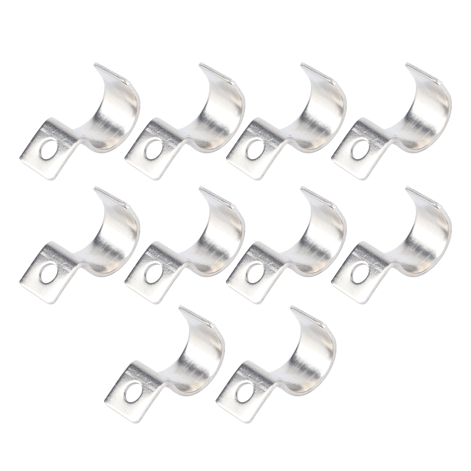 Hochleistungsfähige, Rostfreie 25-mm-rohrschelle Aus Edelstahl, P-form Mit Einem Loch, 10 Stück