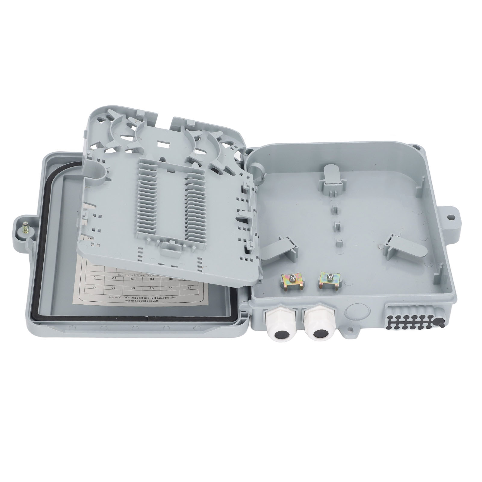 Wasserdichte 12-adrige Glasfaser-patchpanel-verteilerbox Für Sc, Fc Und Plc