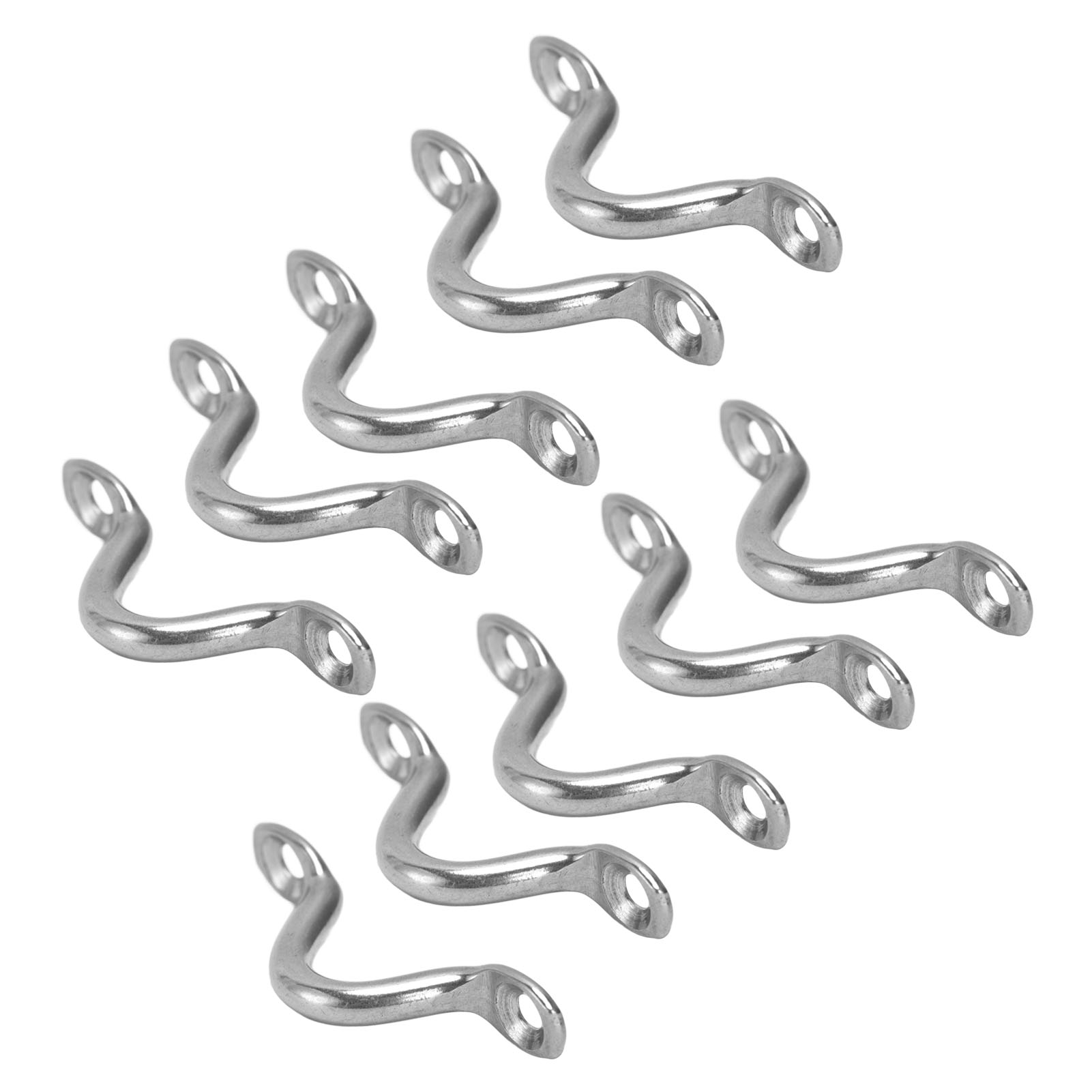 10 Stück Marine-ösenbefestigungen, Edelstahl 316, Brückenösenbolzen, Brückenösen Für 1/16-3/8-zoll-seile