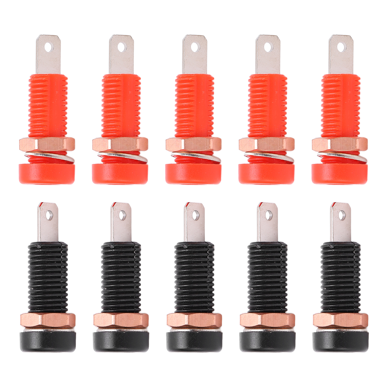 10 Stück Bananenstecker Aus Messing, Ø 4 Mm/0,2 Zoll, Max. Widerstand, Iso 24 A, Weiblicher Anschluss, 30–60 V