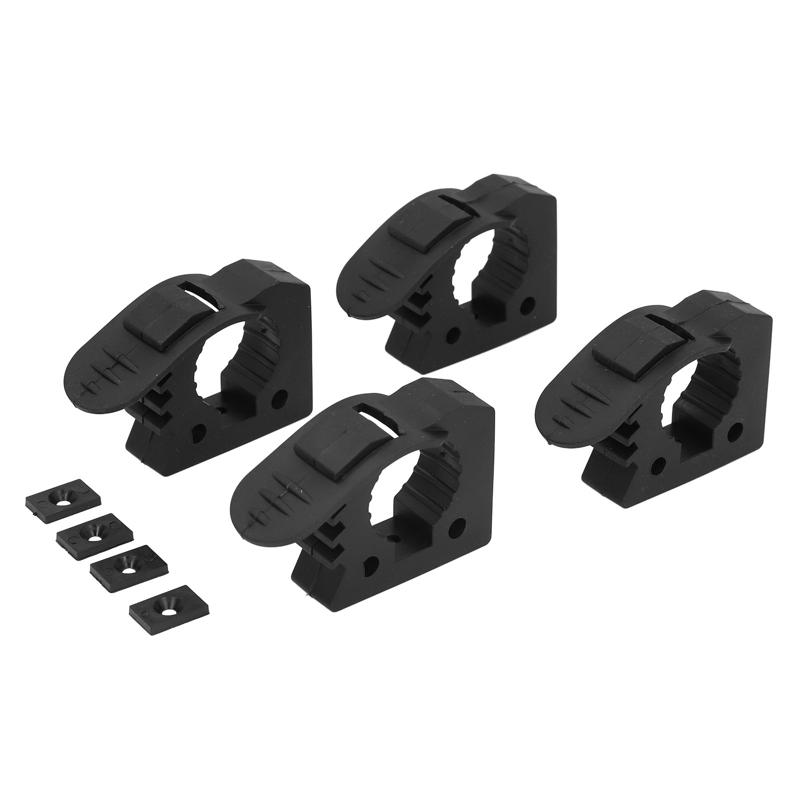 Set Mit 4 Verstärkten Gummischaufelhalterungen Für Dachgepäckträger, 11 Kg Tragkraft, 30-40 Mm Klemmkraft