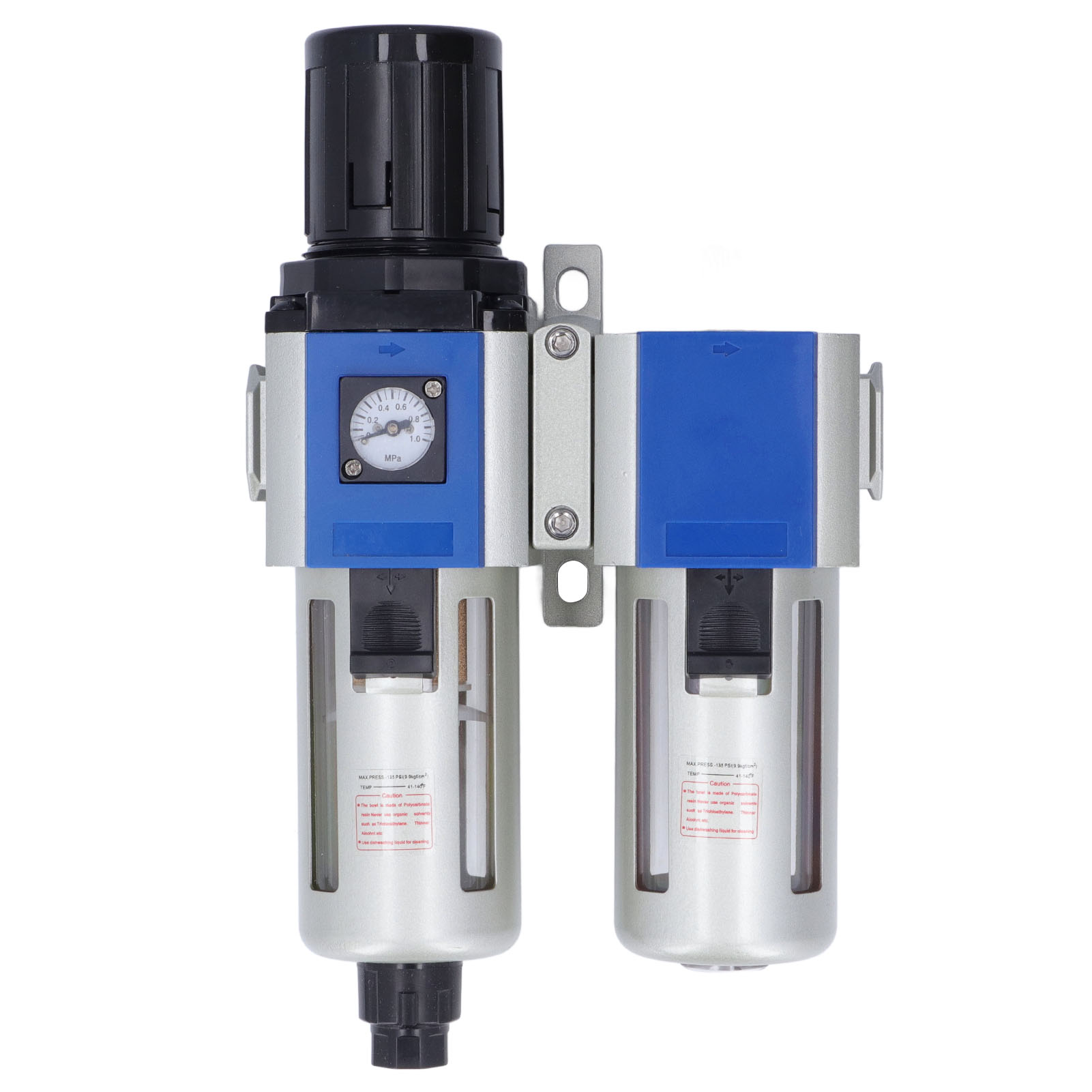 Kombinierter Filterregler, Öler, Druckluft-wasserabscheider, 3 In 1, 2-teilig, Gfc400-10