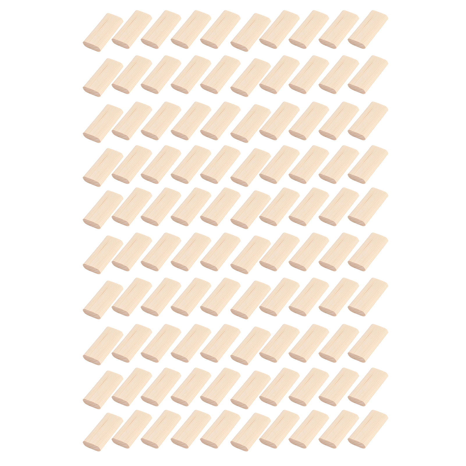 100 Stück Buchenholz-dübel 8x22x50mm Mit Nut Für Holzbearbeitung, Möbelmontage Und Schrankbau