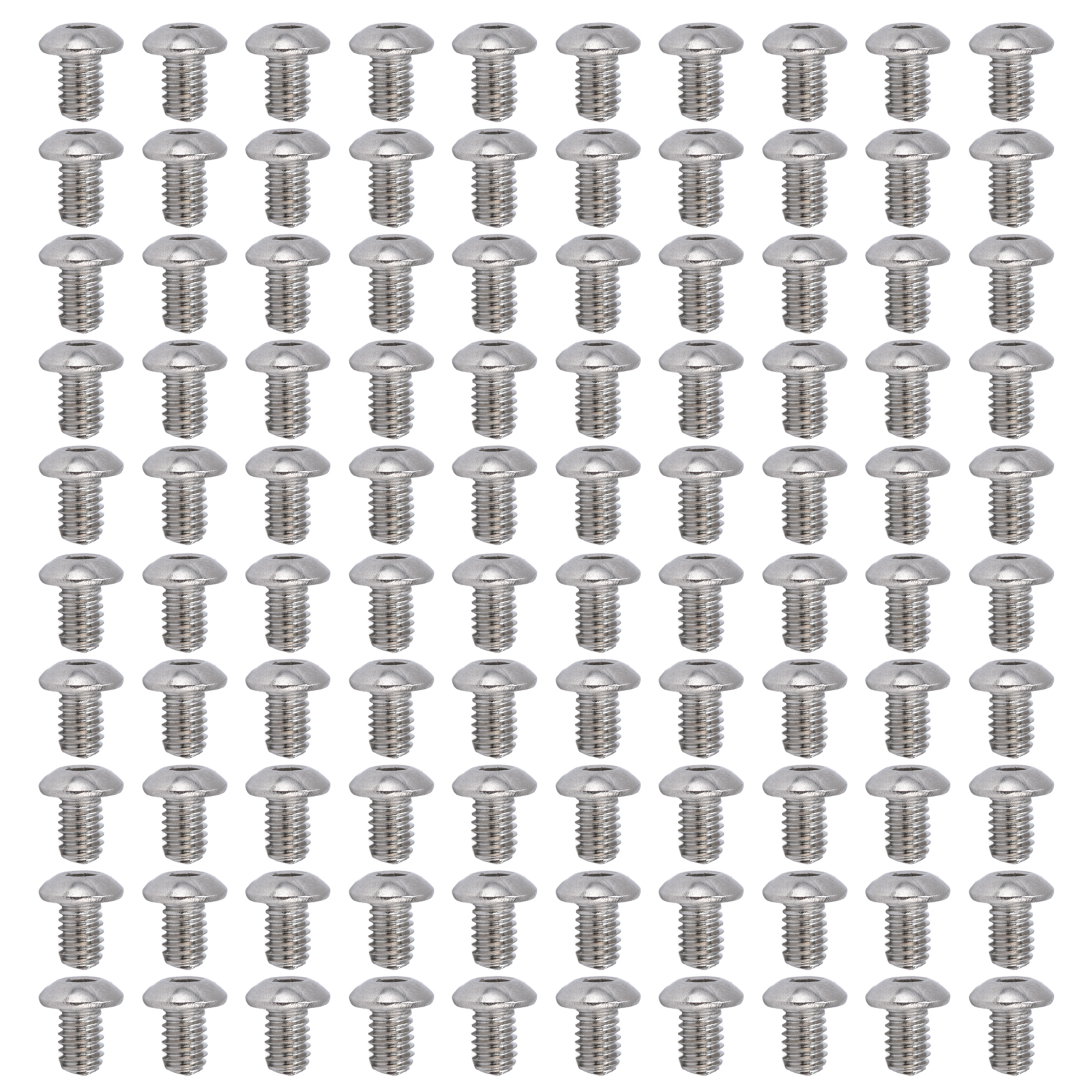 100 Stapelbare Linsenkopfschrauben, M4-innensechskant, Verzinkter Stahl, Für Die Präzisionsmechanik 2802-0004-0006