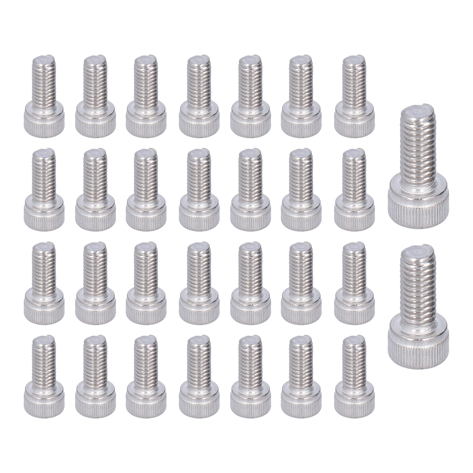 Packung Mit 30 M6x22 A2-70 Innensechskantschrauben, Edelstahl 304, Seewasserbeständig