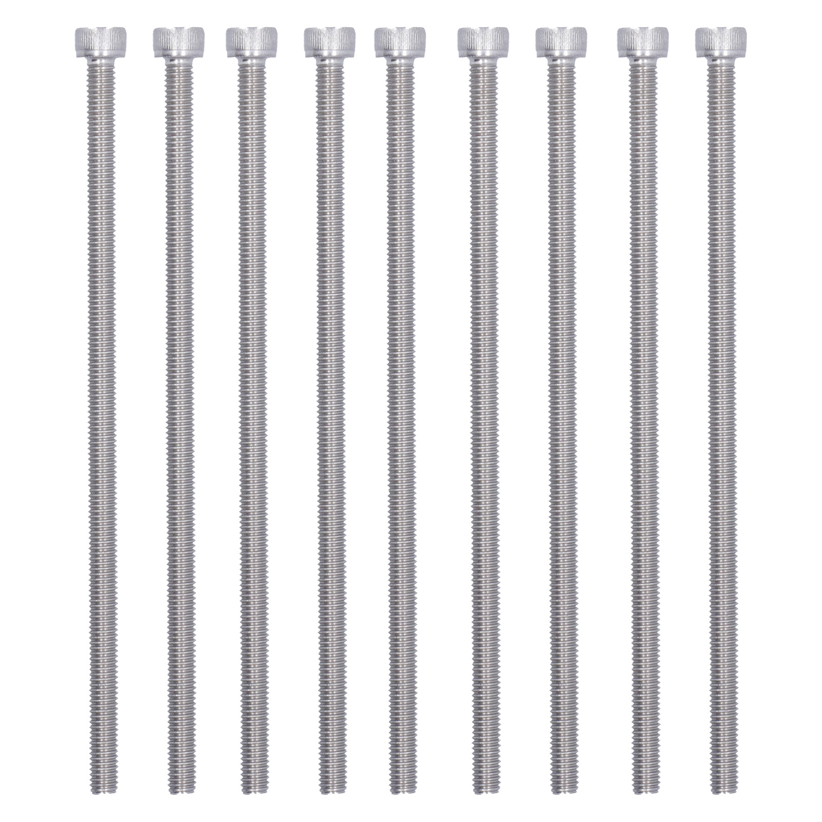 Packung Mit 30 M6x140 Innensechskantschrauben, A2-70 304 Edelstahl In Marinequalität, Din 912 Schrauben