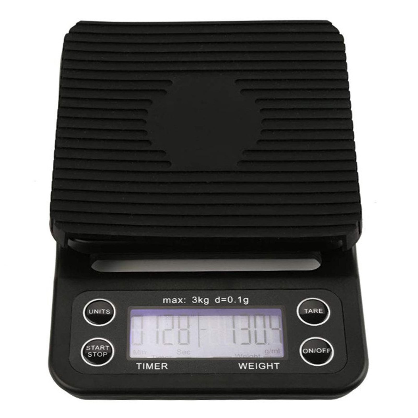 Digitale Küchenwaage (3 Kg) Mit 0,1 G Genauigkeit, Lcd-display Und Timer Für Tee Und Kaffee