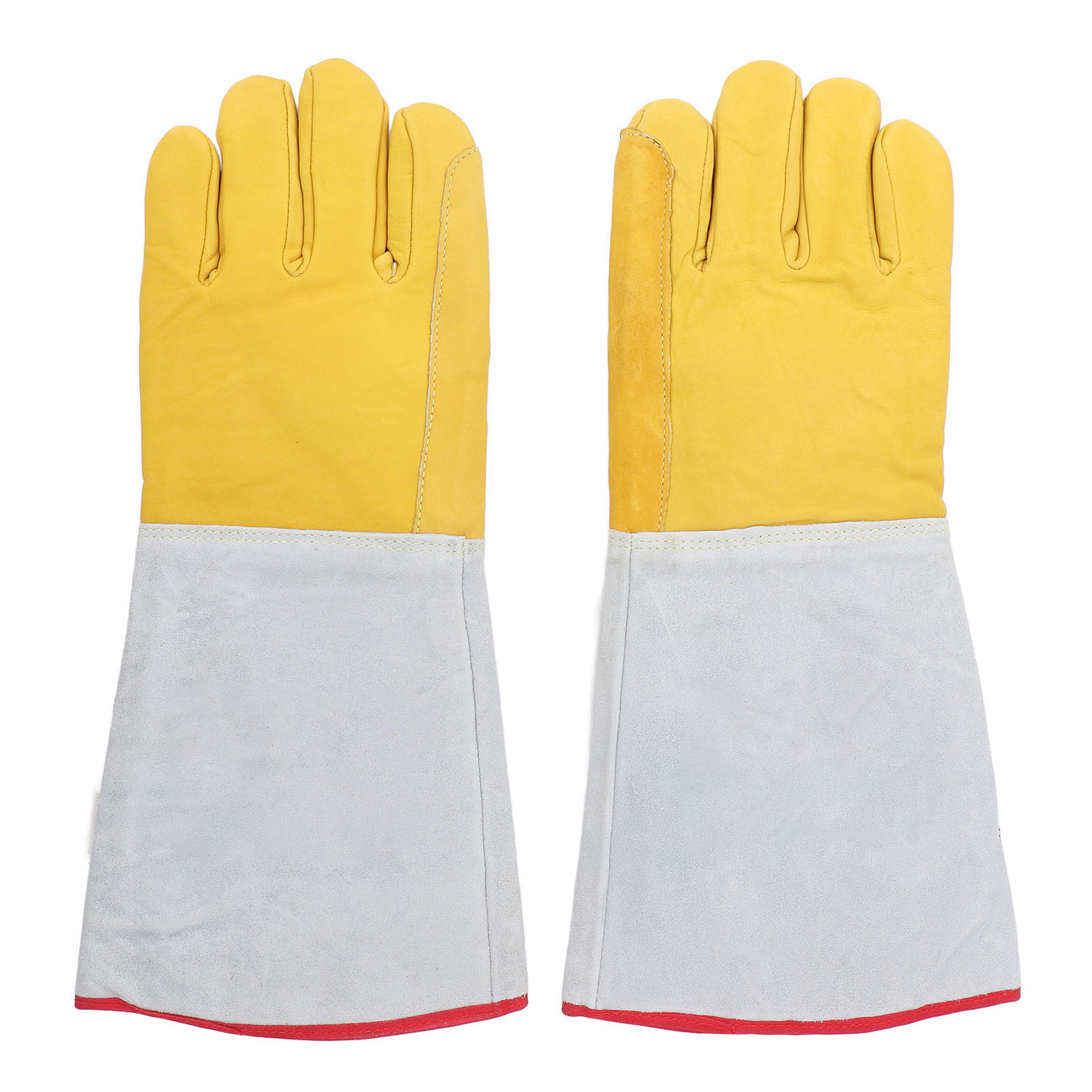 2-teilige Ln2 40cm Schutzhandschuhe, Frostbeständig, Niedrige Temperaturen, Aus Rindsleder, Für Flüssigen Stickstoff, Trockeneis Und Industrielle Kälte.