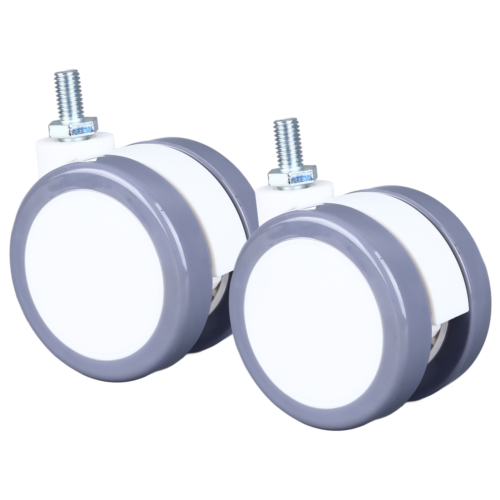 Stück Geräuscharme Lenkrollen, 65 Mm Durchmesser, 30 Kg Tragkraft, 75 Mm Höhe, Universell Einsetzbar Für Möbel Und Medizinische Transportwagen.